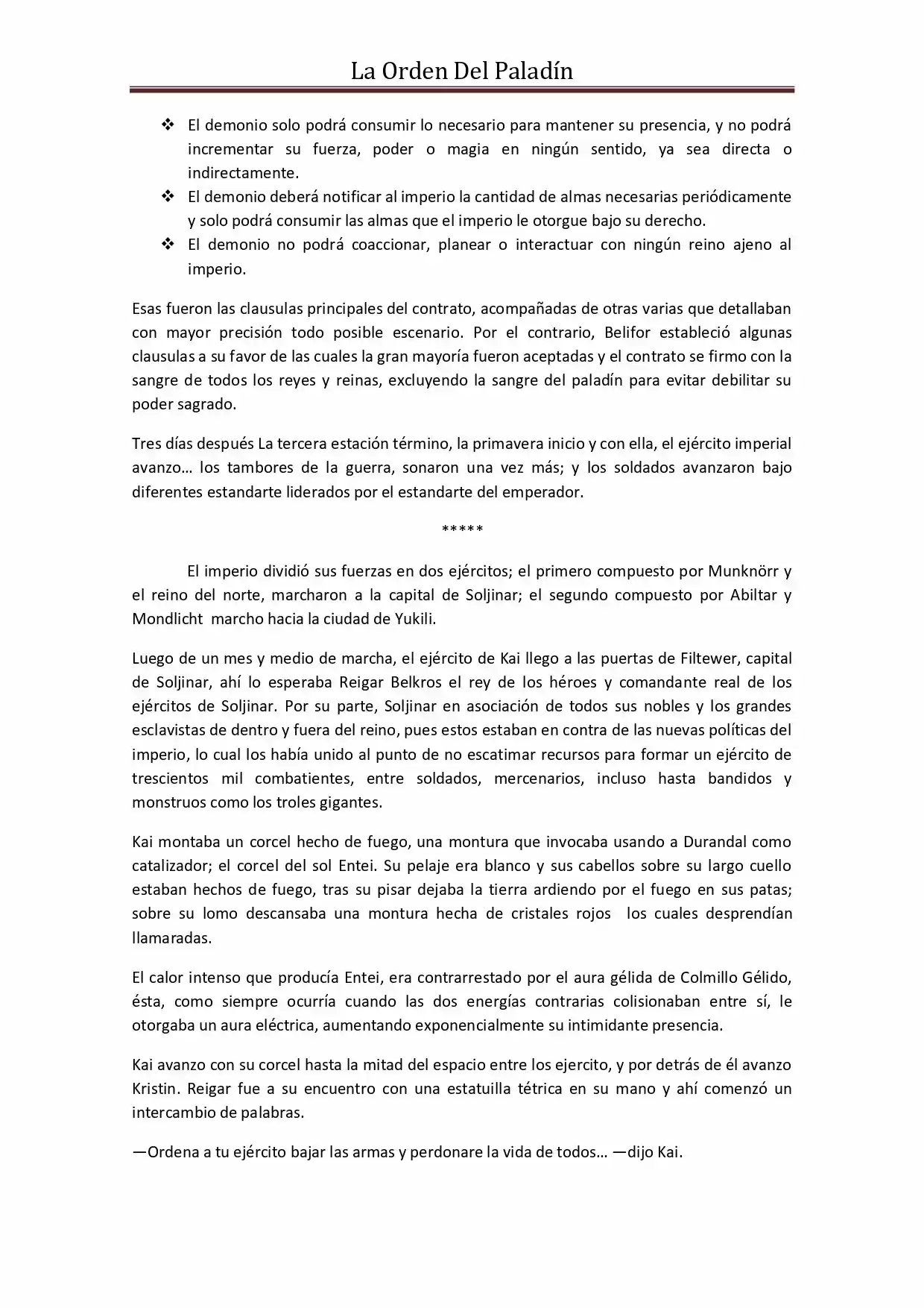 La Orden Del Paladin (Novela) - Capítulo 46 - Página 6 - LectorTMOo