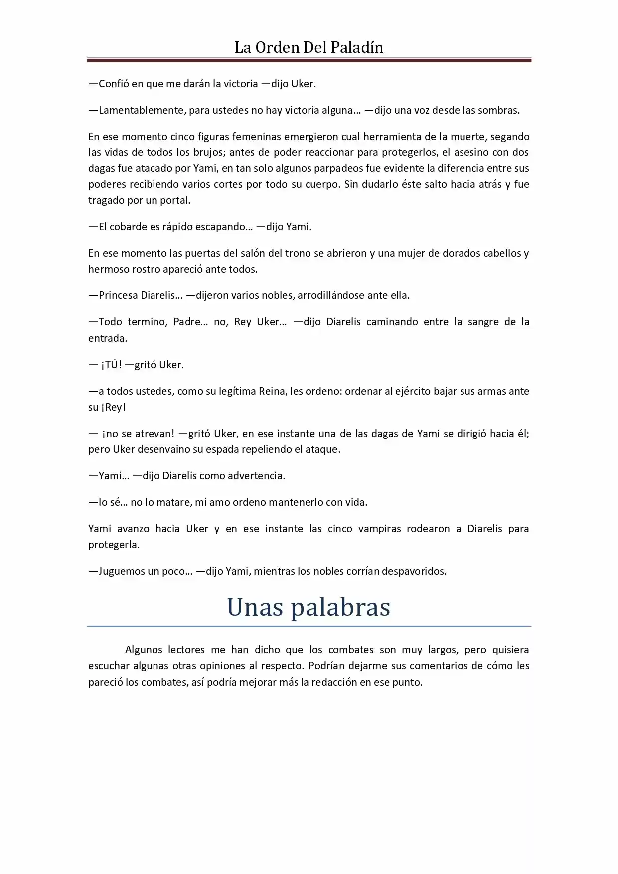 La Orden Del Paladin (Novela) - Capítulo 46 - Página 13 - LectorTMOo