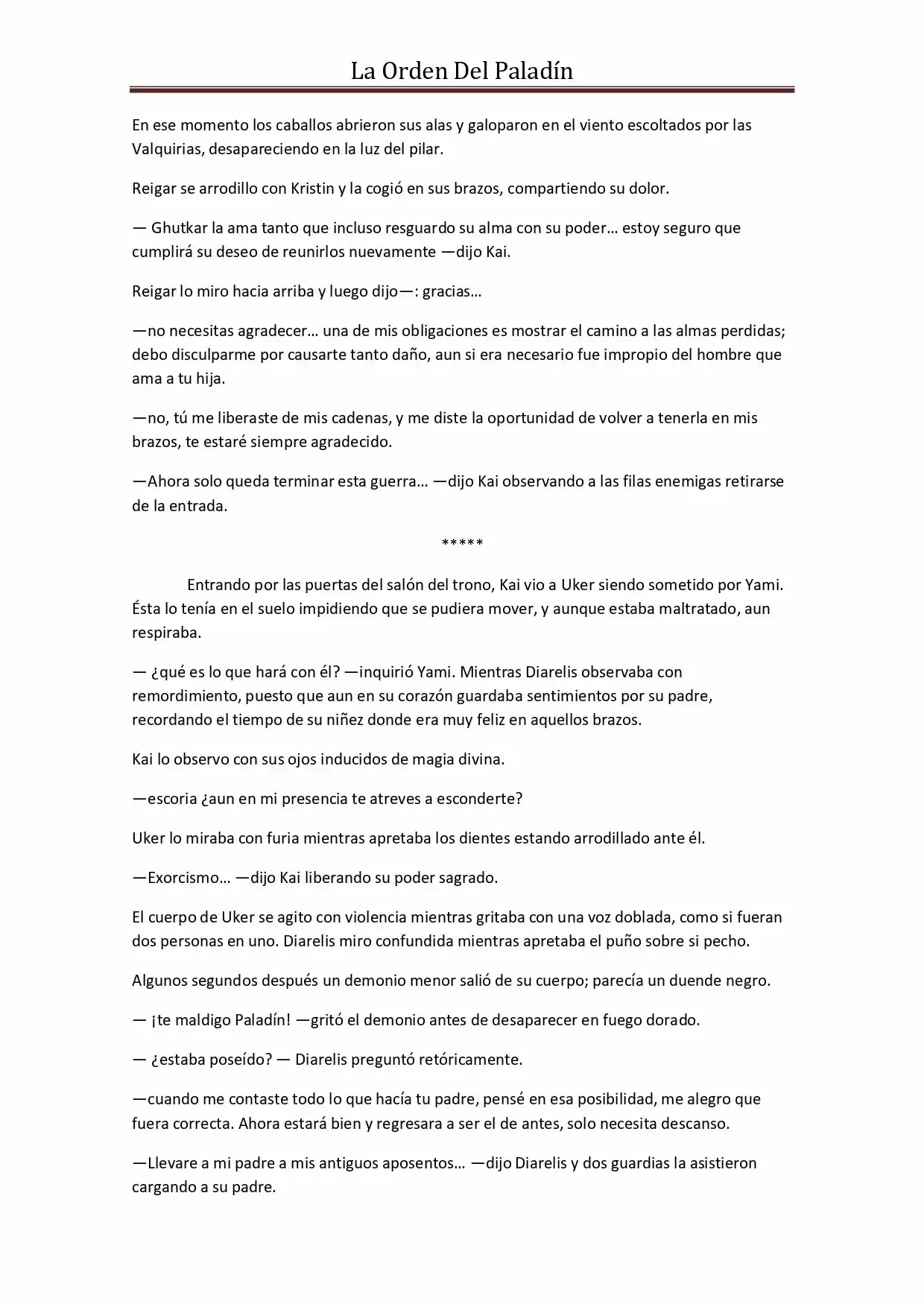 La Orden Del Paladin (Novela) - Capítulo 47 - Página 8 - LectorTMOo