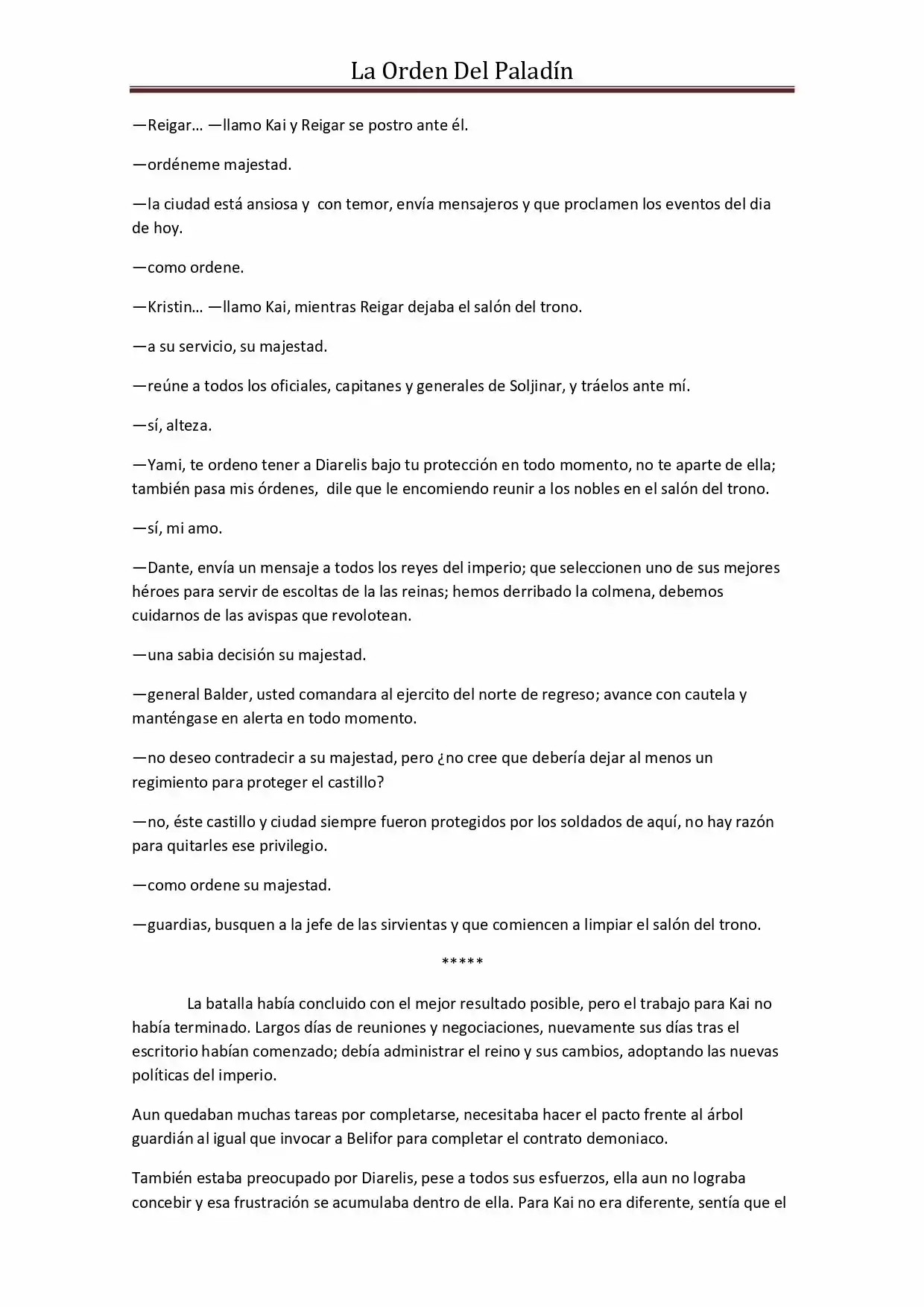 La Orden Del Paladin (Novela) - Capítulo 47 - Página 9 - LectorTMOo