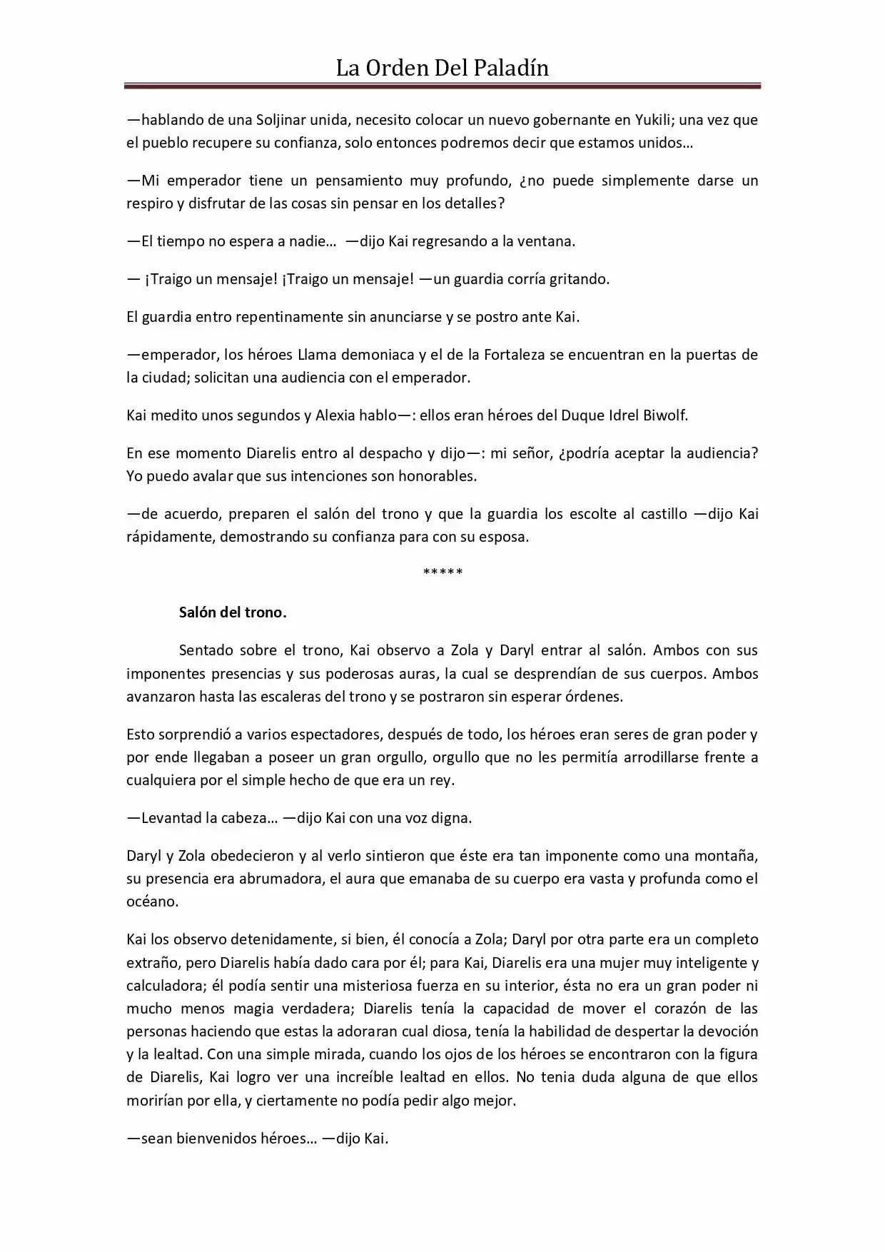 La Orden Del Paladin (Novela) - Capítulo 48 - Página 4 - LectorTMOo