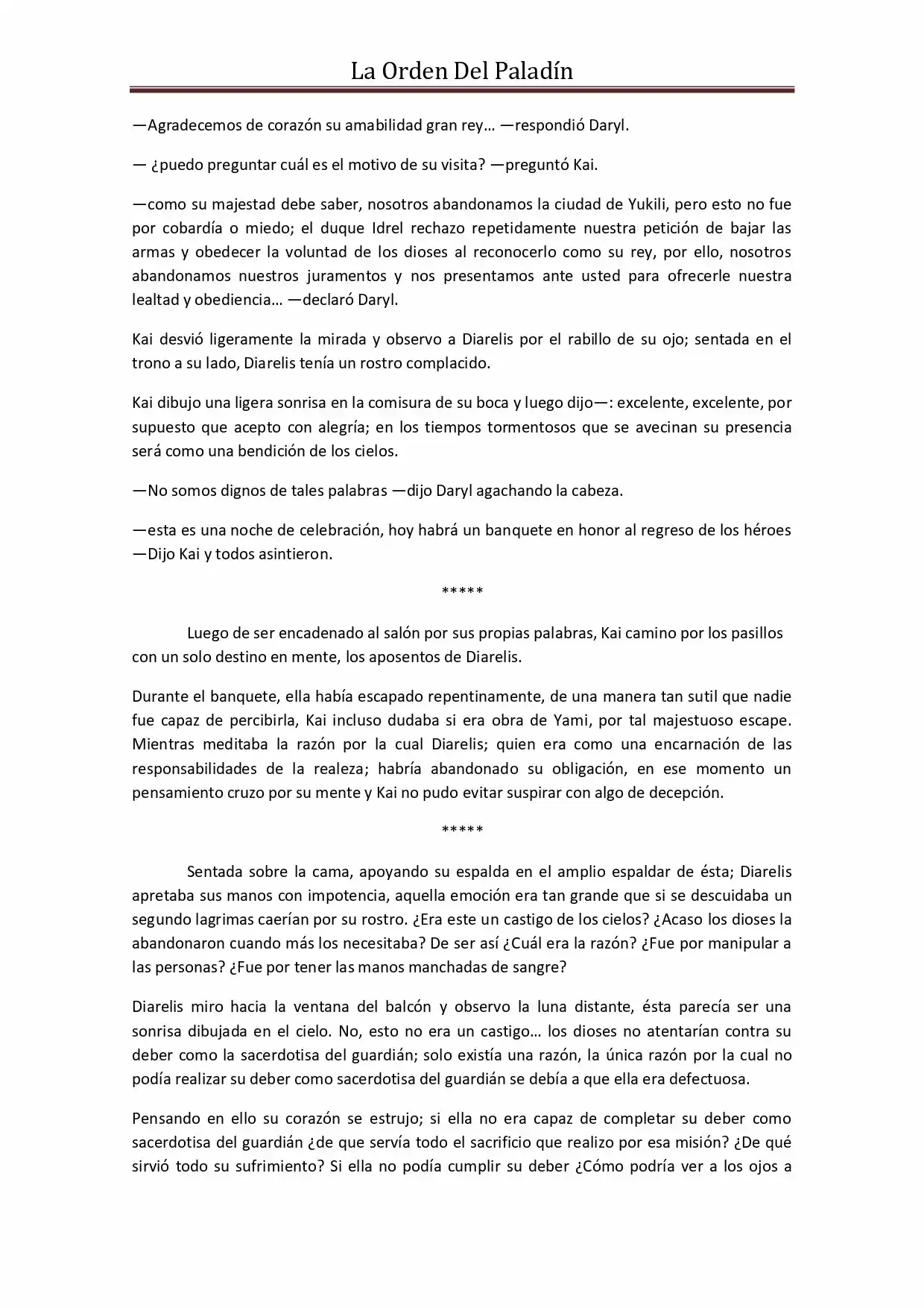 La Orden Del Paladin (Novela) - Capítulo 48 - Página 5 - LectorTMOo