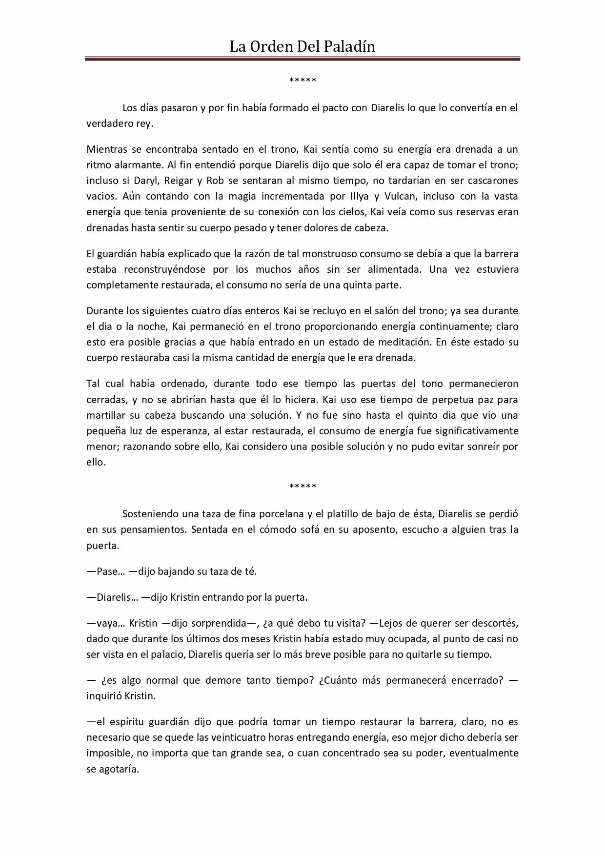La Orden Del Paladin (Novela) - Capítulo 48 - Página 7 - LectorTMOo