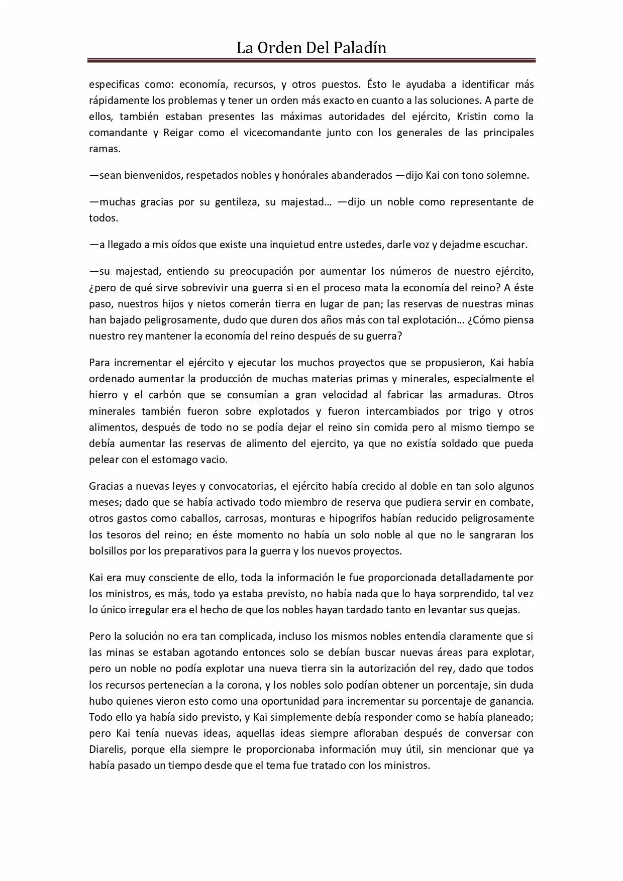 La Orden Del Paladin (Novela) - Capítulo 49 - Página 7 - LectorTMOo