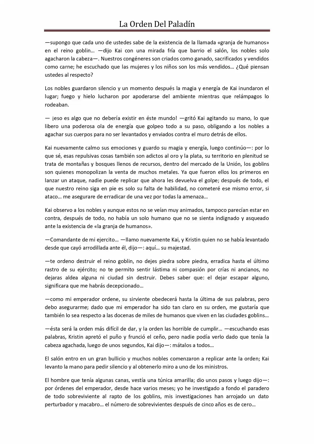 La Orden Del Paladin (Novela) - Capítulo 49 - Página 9 - LectorTMOo