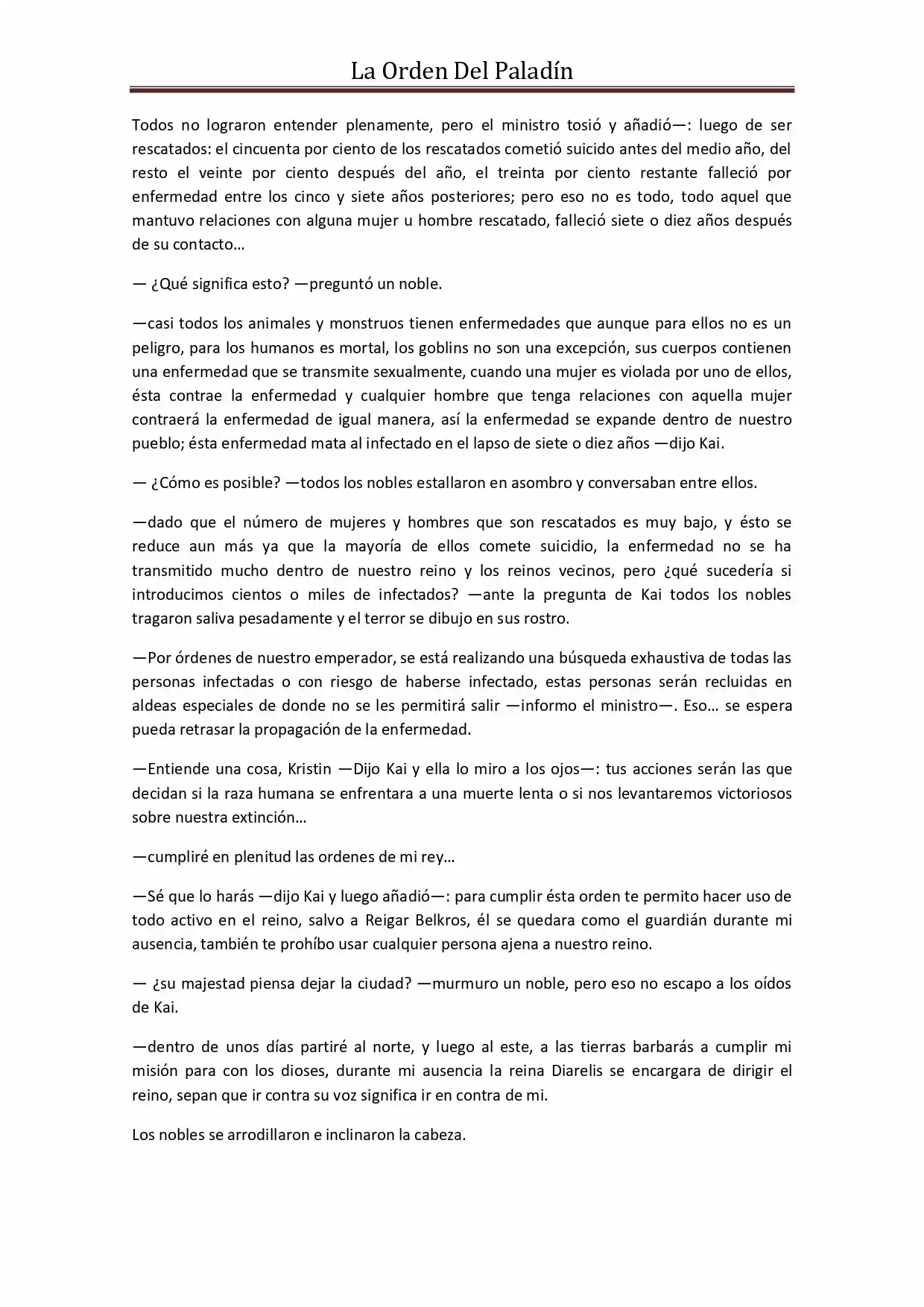 La Orden Del Paladin (Novela) - Capítulo 49 - Página 10 - LectorTMOo
