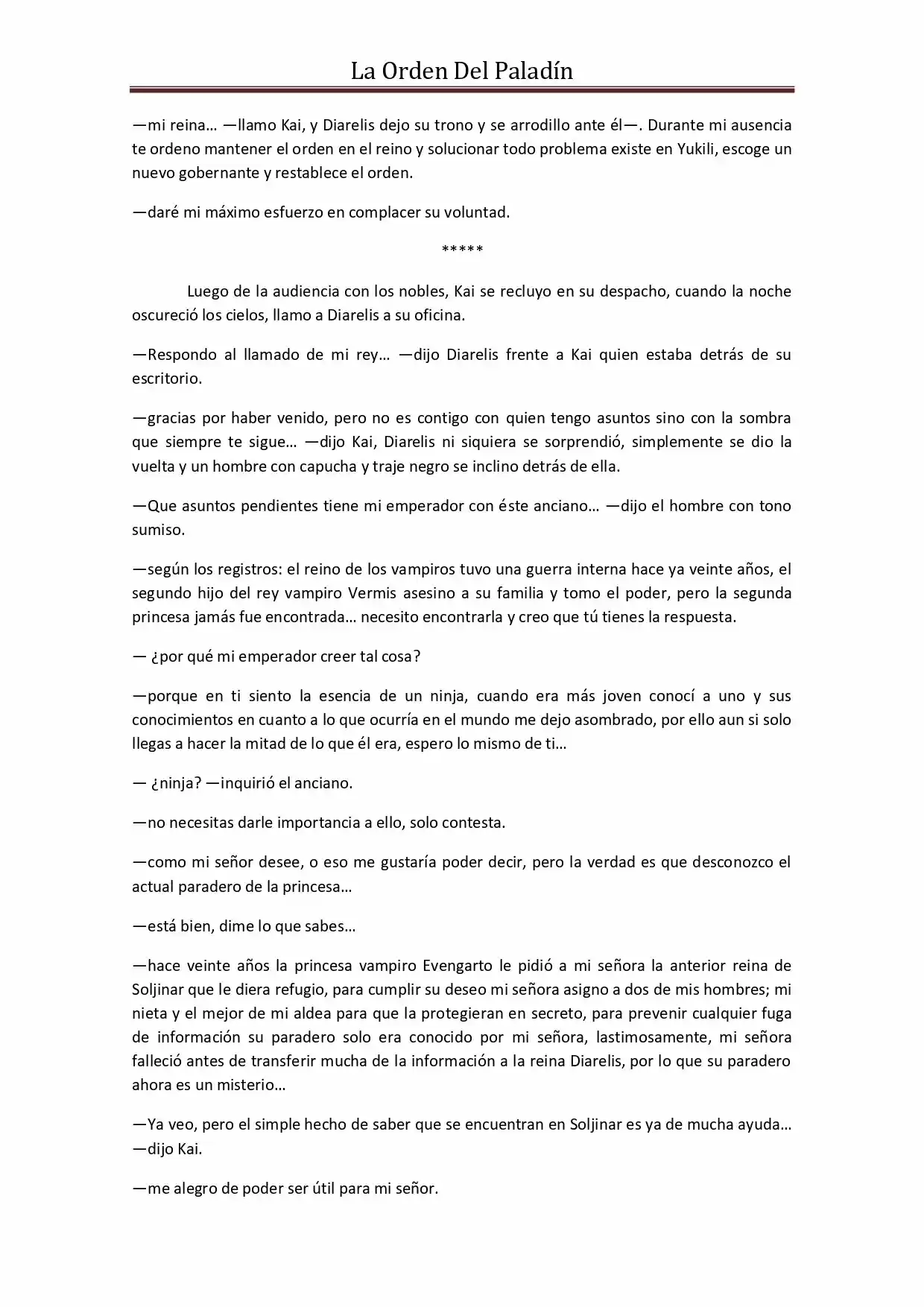 La Orden Del Paladin (Novela) - Capítulo 49 - Página 11 - LectorTMOo