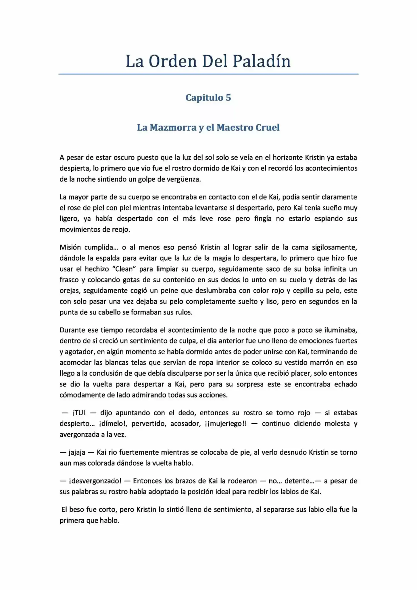 La Orden Del Paladin (Novela) - Capítulo 5.40 - Página 1 - LectorTMOo