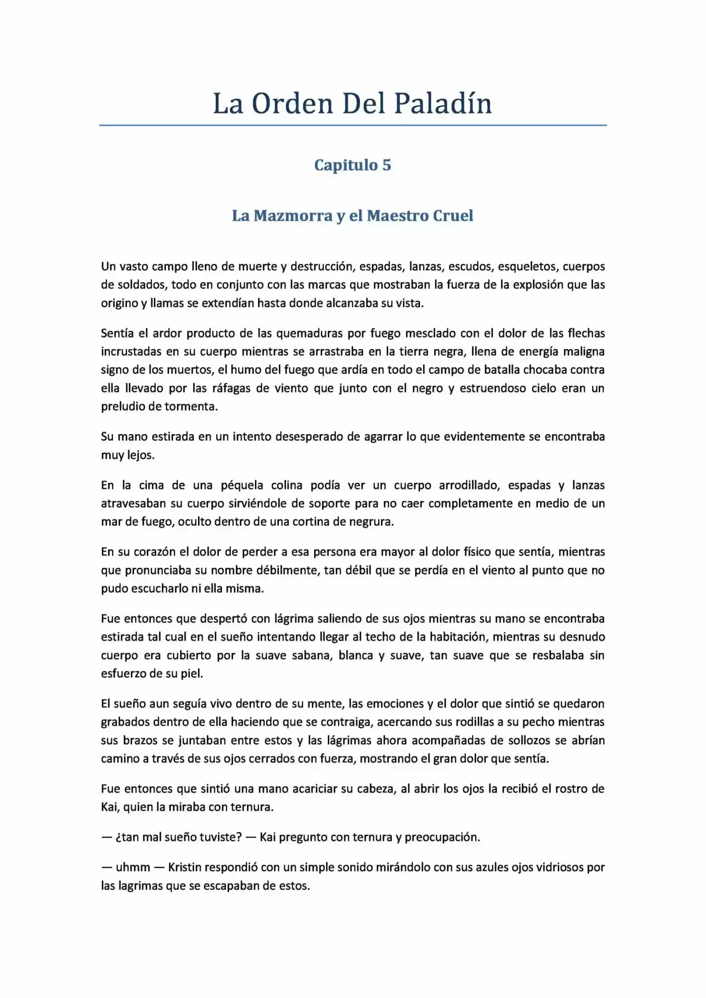 La Orden Del Paladin (Novela) - Capítulo 5.60 - Página 1 - LectorTMOo