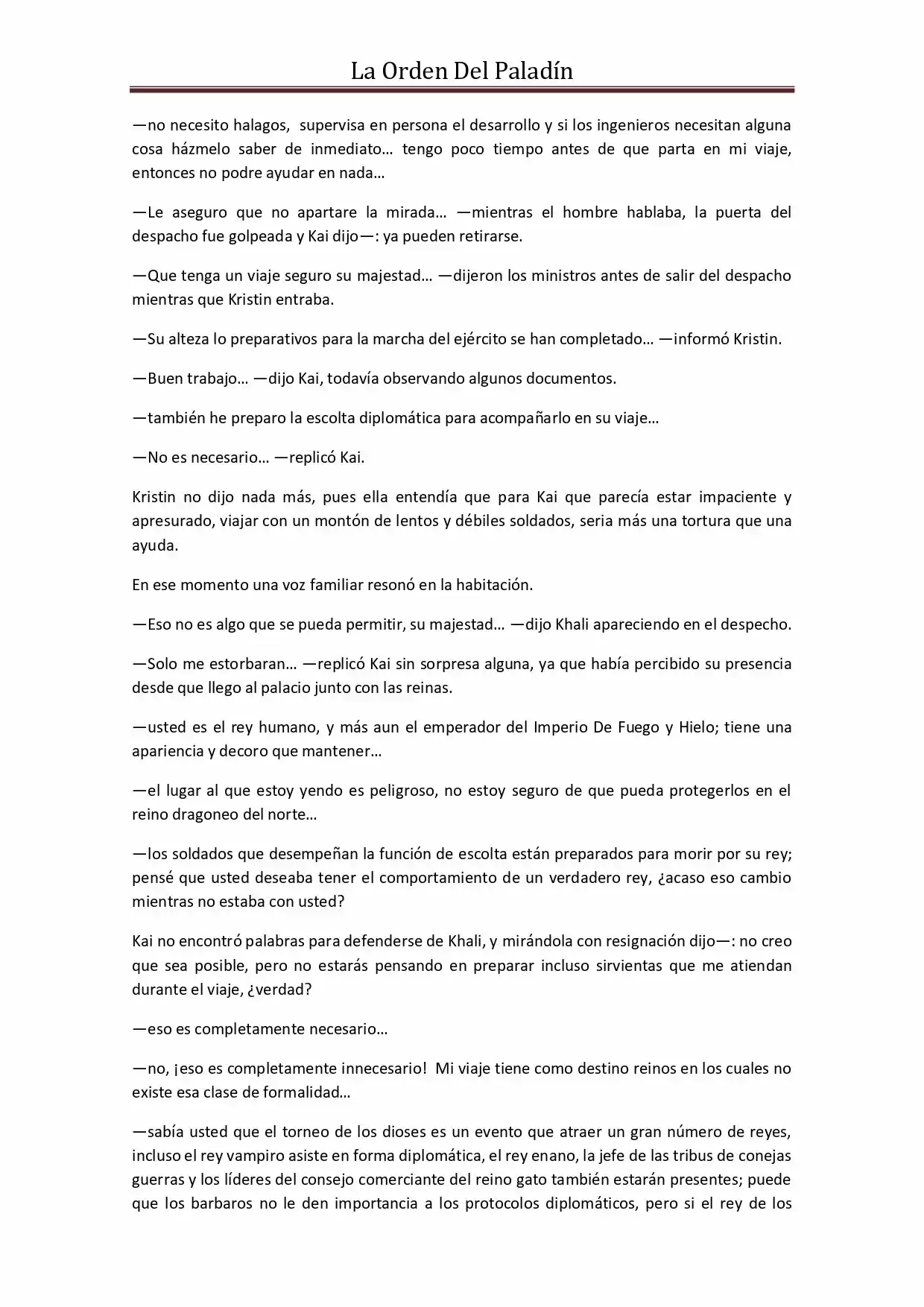 La Orden Del Paladin (Novela) - Capítulo 50 - Página 2 - LectorTMOo