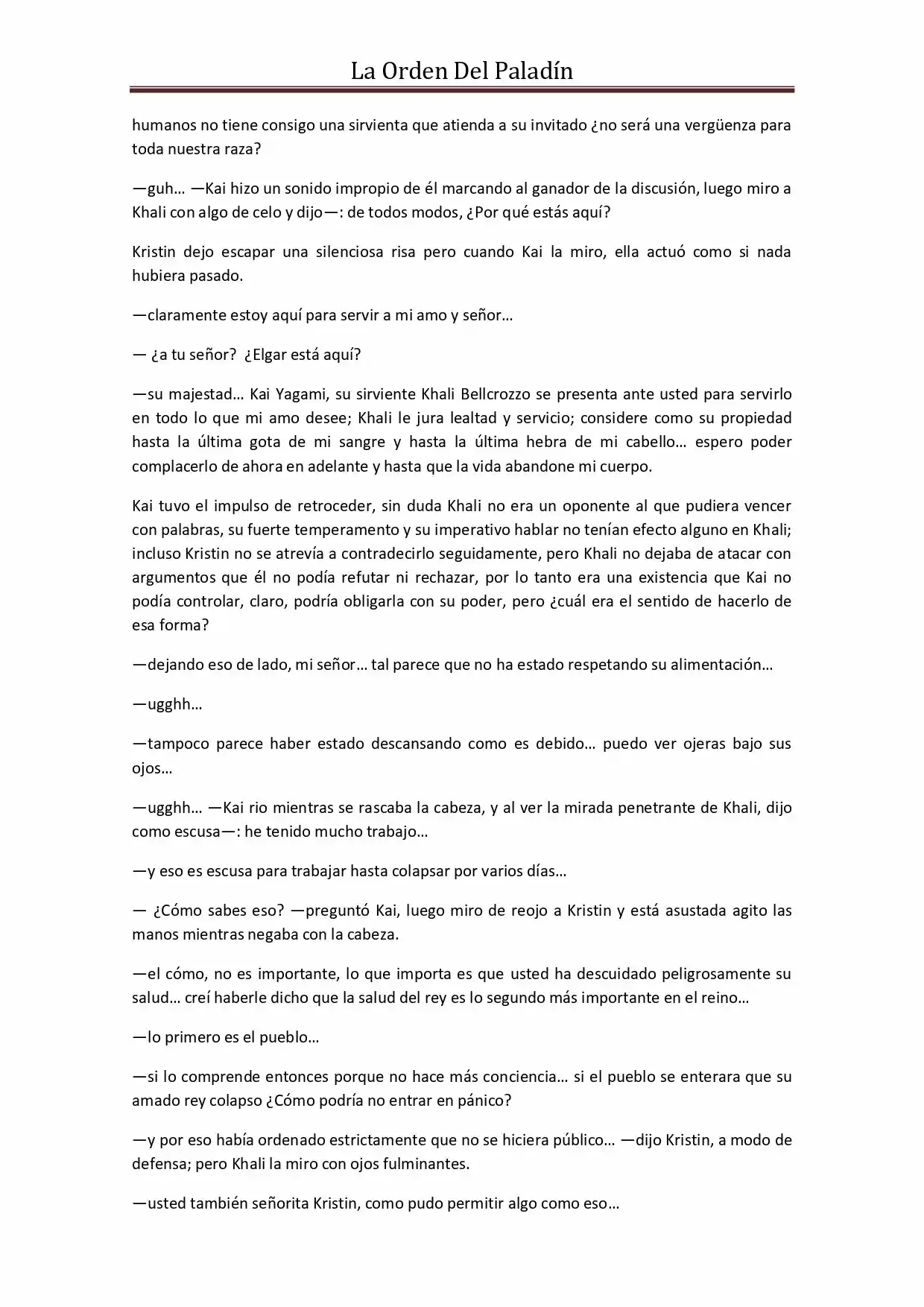 La Orden Del Paladin (Novela) - Capítulo 50 - Página 3 - LectorTMOo