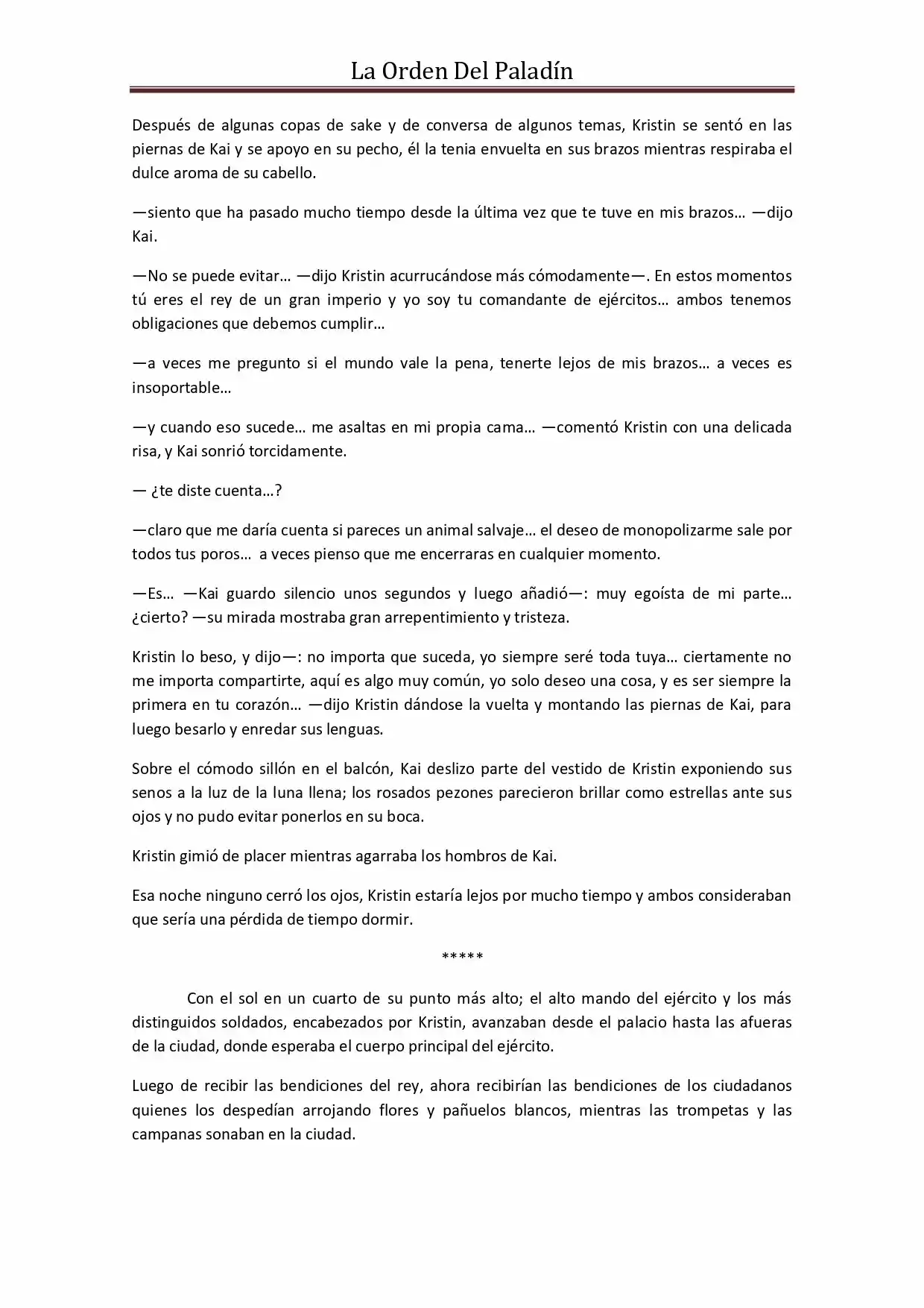 La Orden Del Paladin (Novela) - Capítulo 50 - Página 5 - LectorTMOo