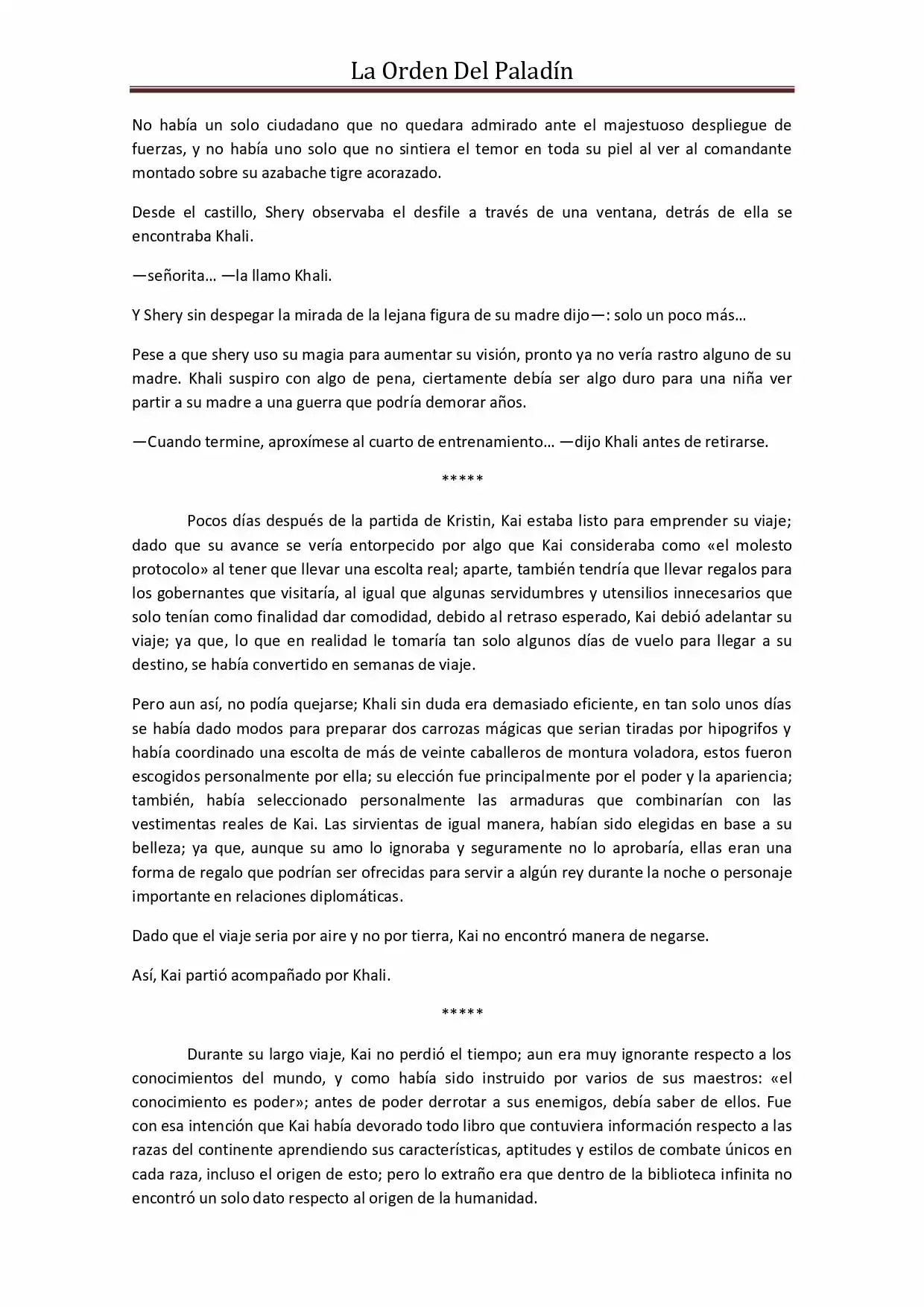 La Orden Del Paladin (Novela) - Capítulo 50 - Página 6 - LectorTMOo