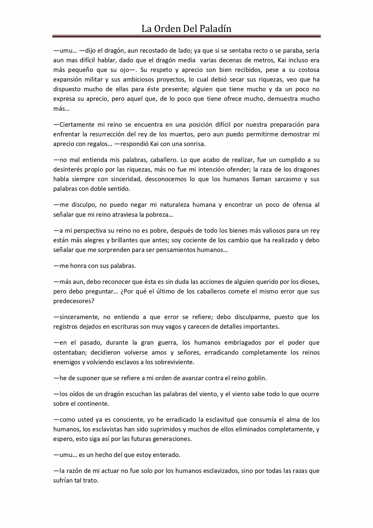 La Orden Del Paladin (Novela) - Capítulo 50 - Página 12 - LectorTMOo