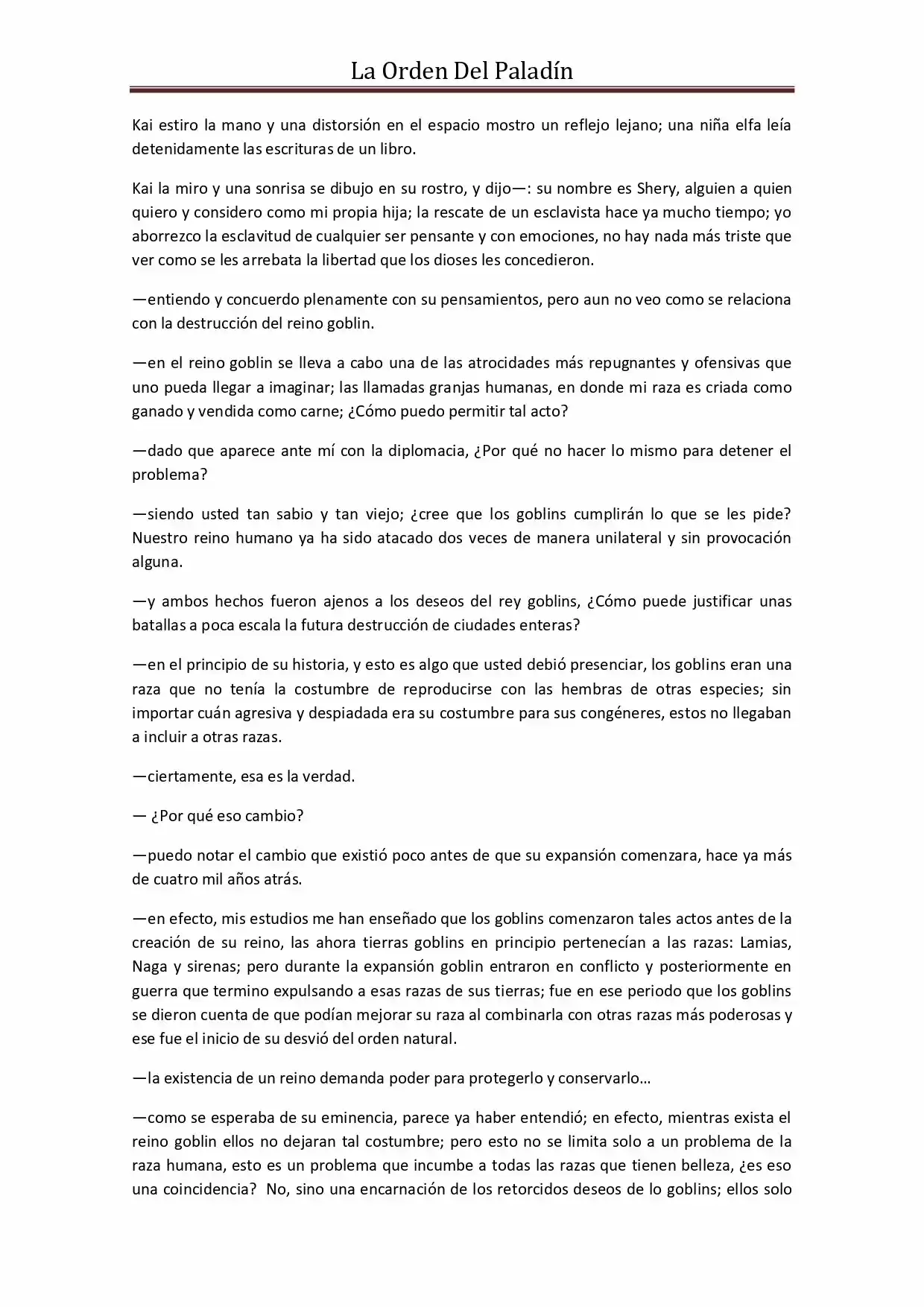 La Orden Del Paladin (Novela) - Capítulo 50 - Página 13 - LectorTMOo