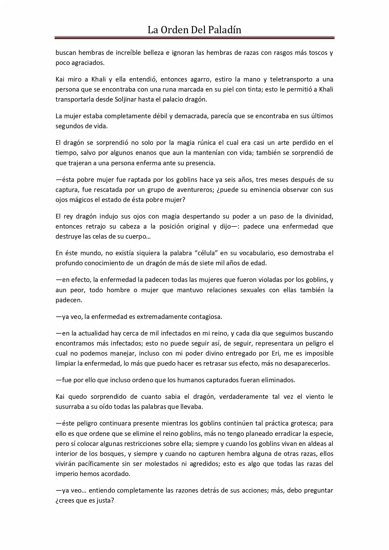 La Orden Del Paladin (Novela) - Capítulo 50 - Página 14 - LectorTMOo