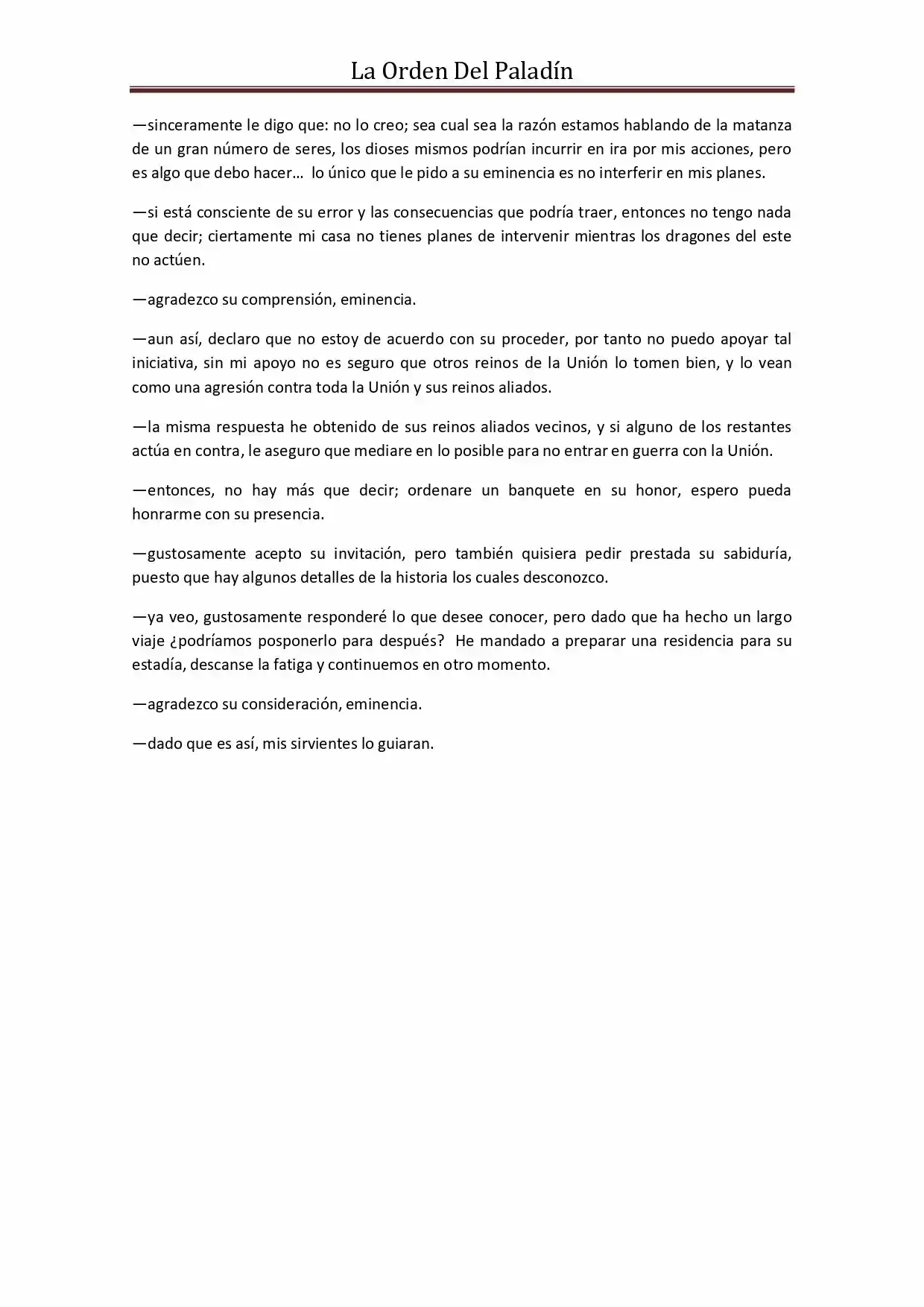 La Orden Del Paladin (Novela) - Capítulo 50 - Página 15 - LectorTMOo