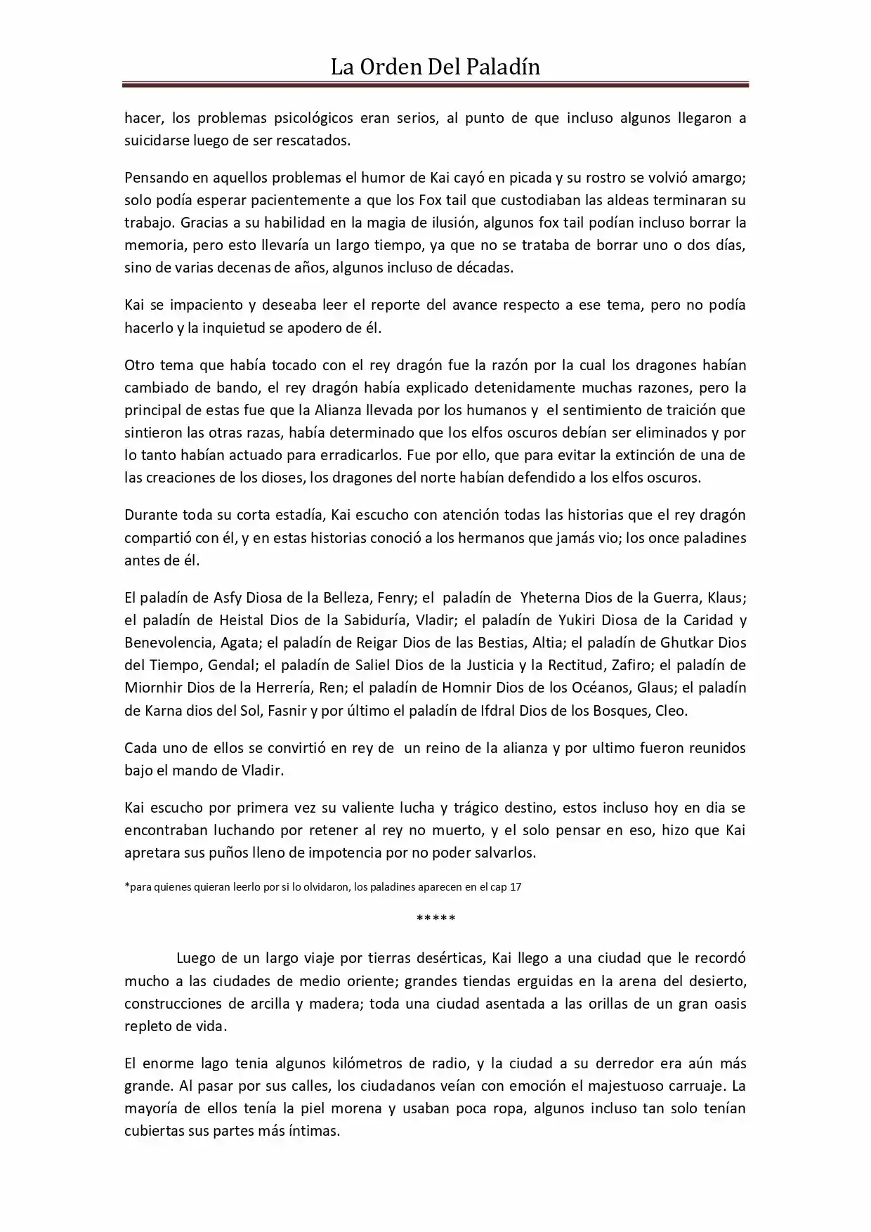 La Orden Del Paladin (Novela) - Capítulo 51 - Página 1 - LectorTMOo