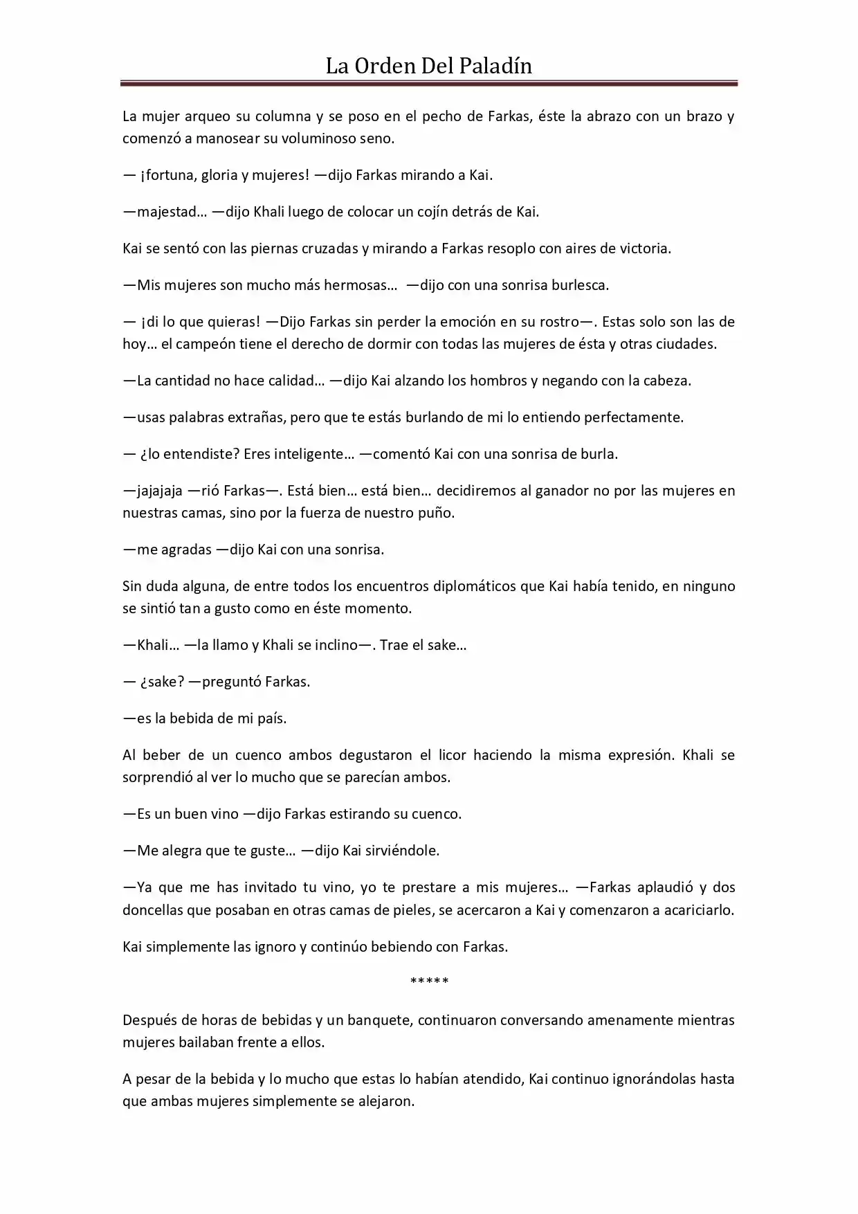 La Orden Del Paladin (Novela) - Capítulo 51 - Página 4 - LectorTMOo