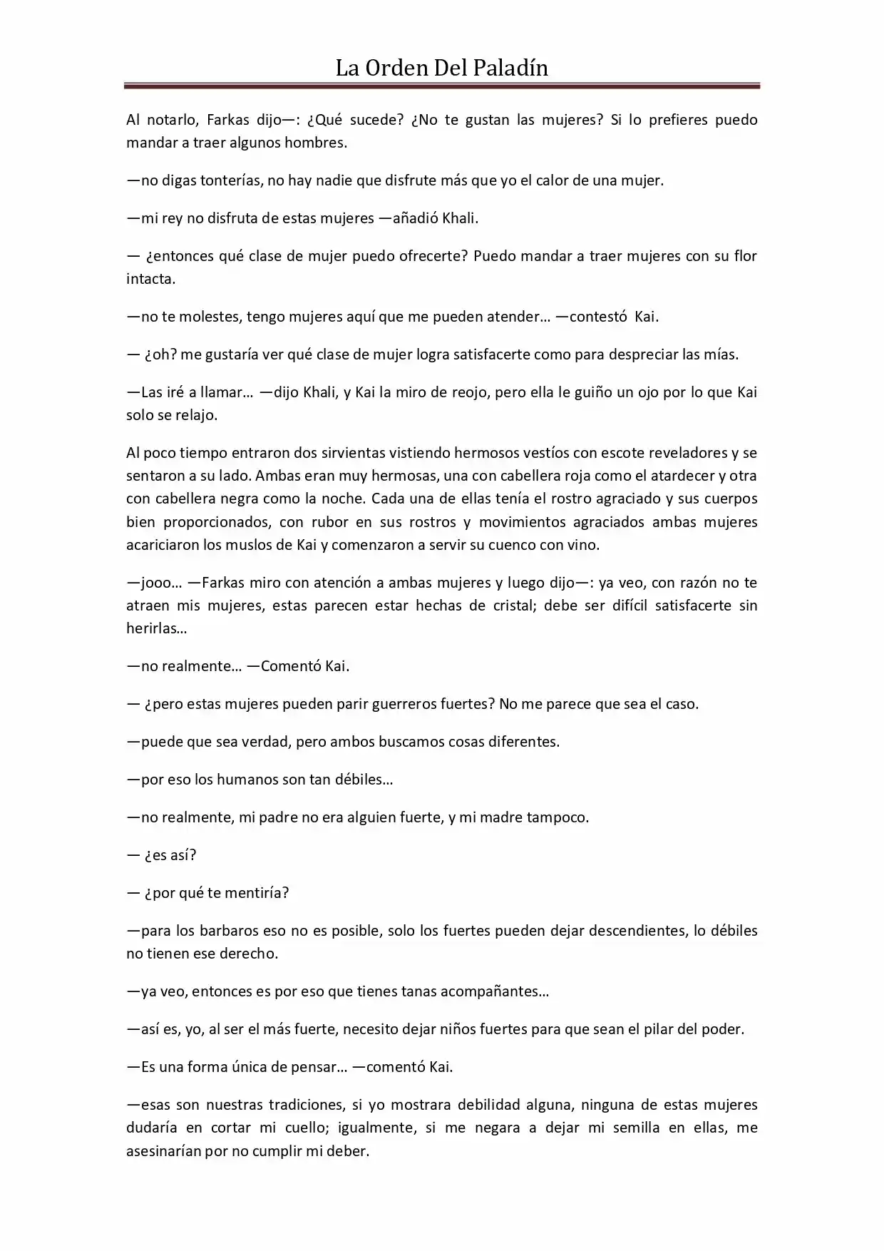 La Orden Del Paladin (Novela) - Capítulo 51 - Página 5 - LectorTMOo