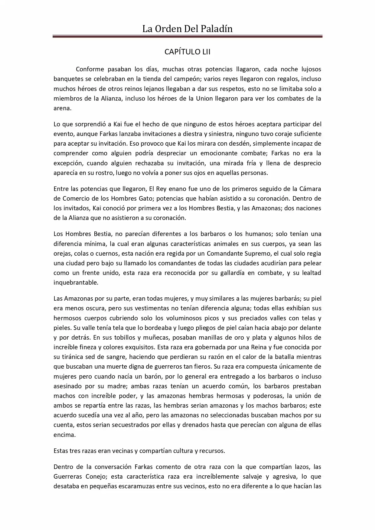 La Orden Del Paladin (Novela) - Capítulo 52 - Página 1 - LectorTMOo
