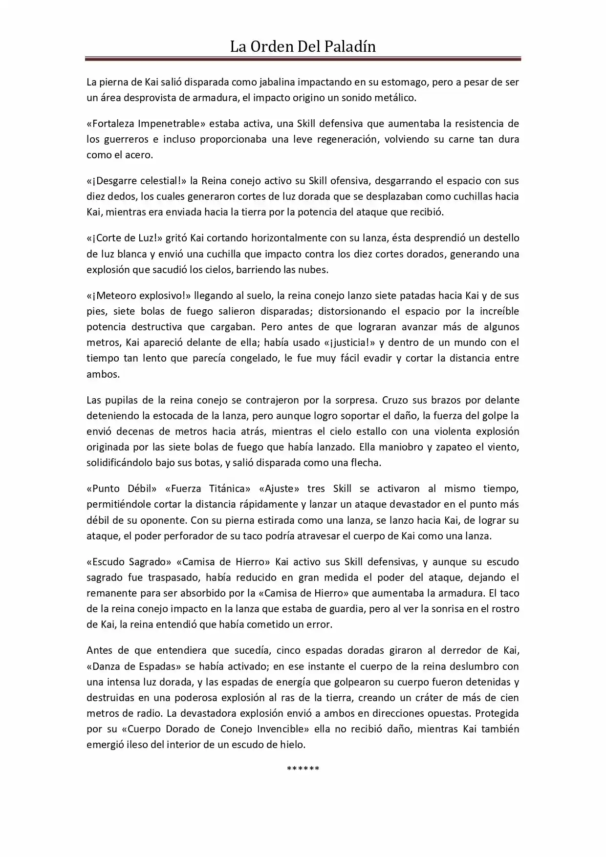La Orden Del Paladin (Novela) - Capítulo 53 - Página 4 - LectorTMOo