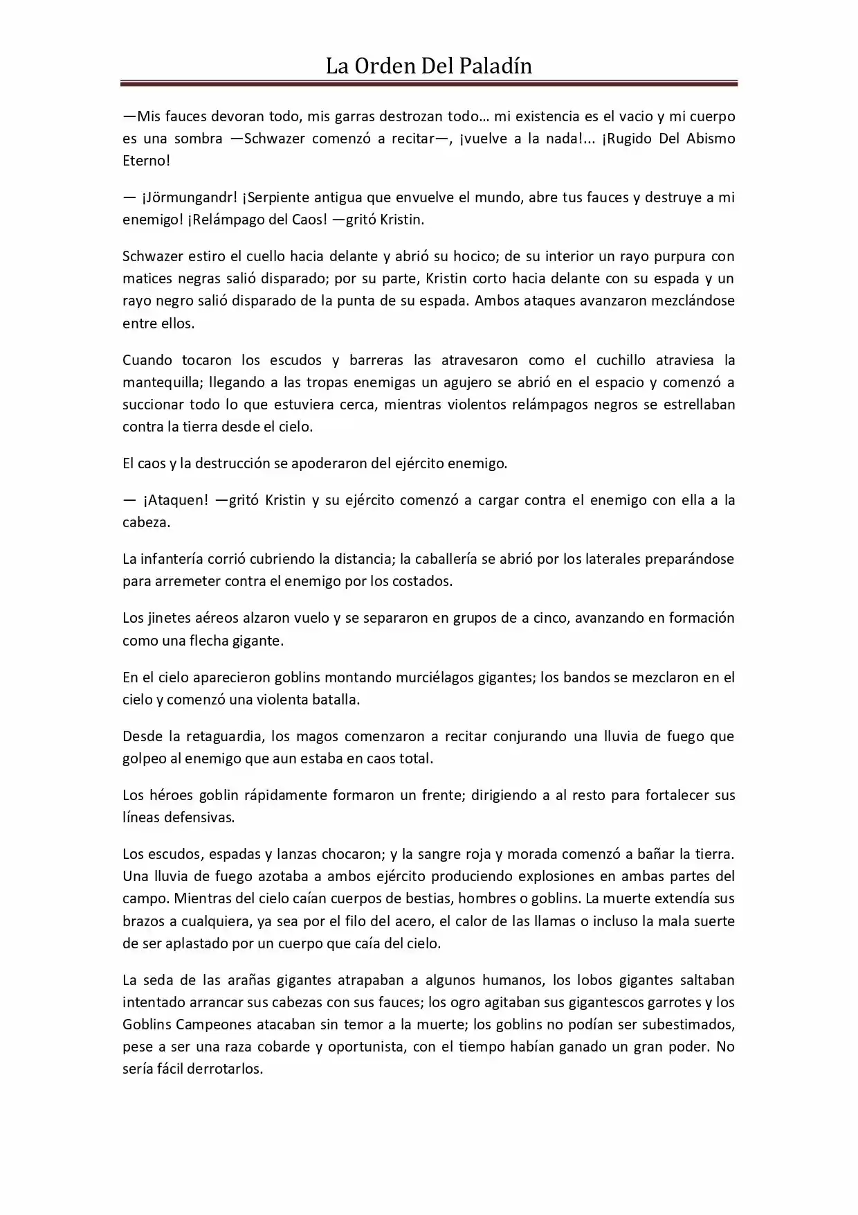 La Orden Del Paladin (Novela) - Capítulo 54 - Página 2 - LectorTMOo