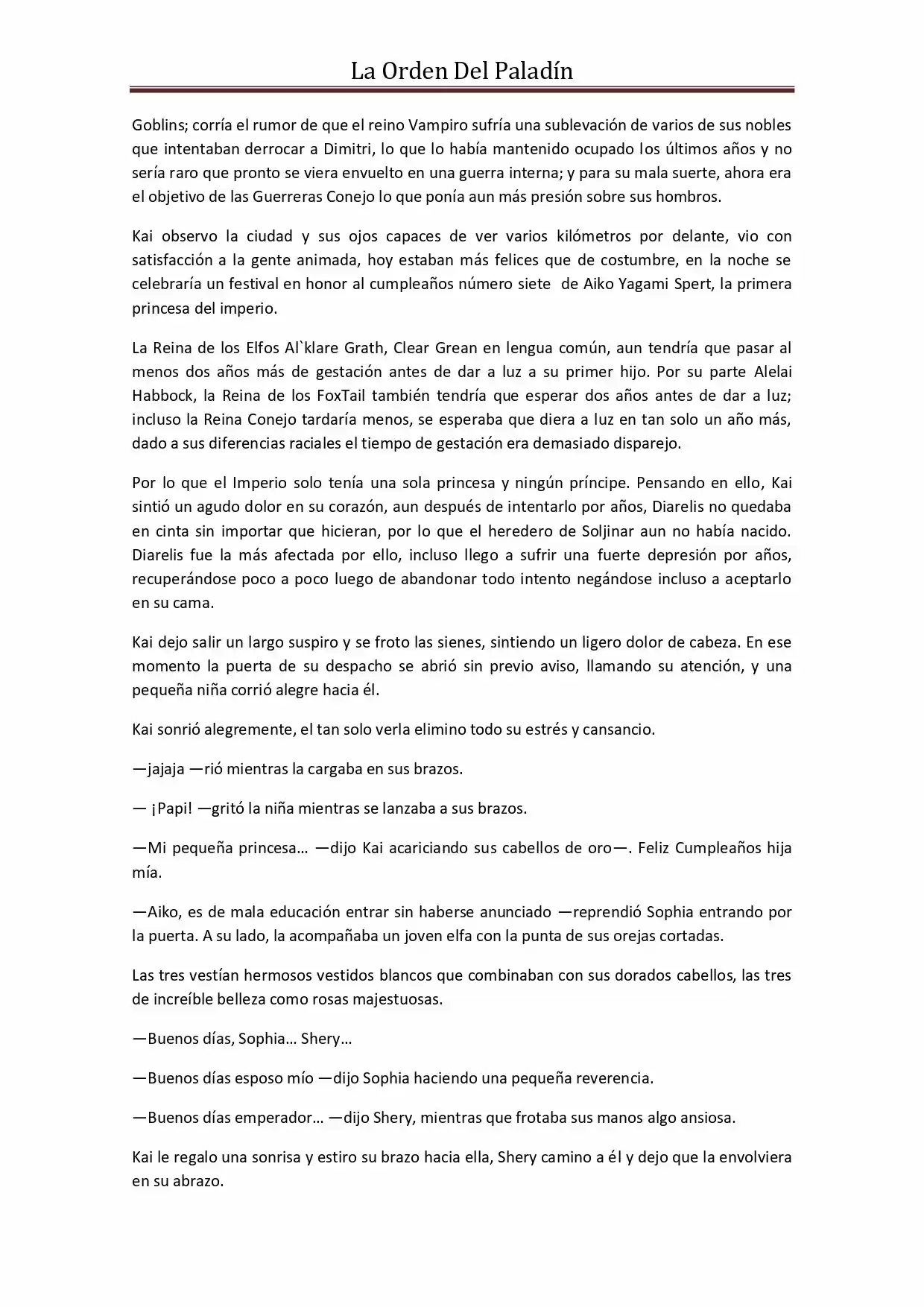 La Orden Del Paladin (Novela) - Capítulo 55 - Página 2 - LectorTMOo