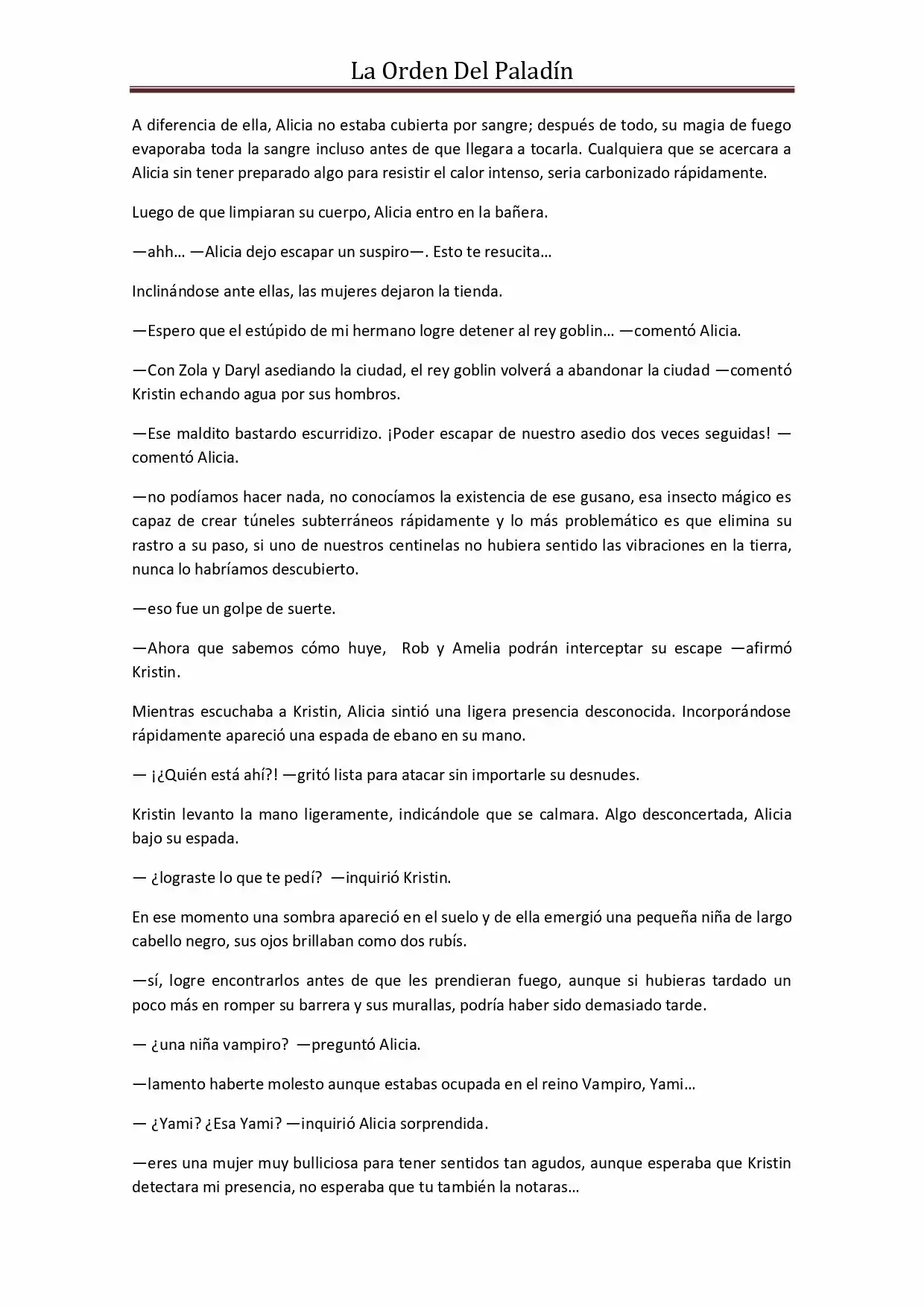 La Orden Del Paladin (Novela) - Capítulo 56 - Página 4 - LectorTMOo