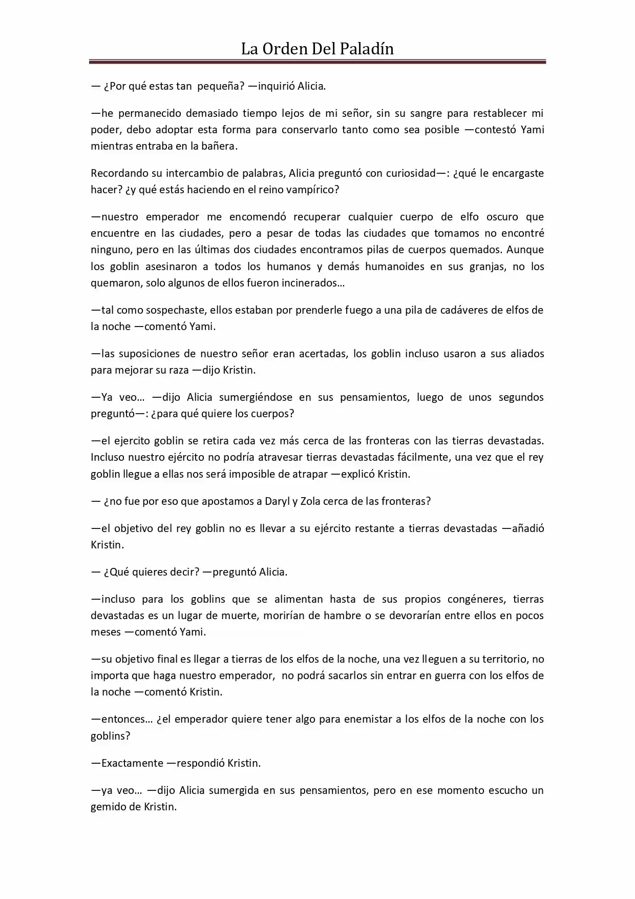 La Orden Del Paladin (Novela) - Capítulo 56 - Página 5 - LectorTMOo
