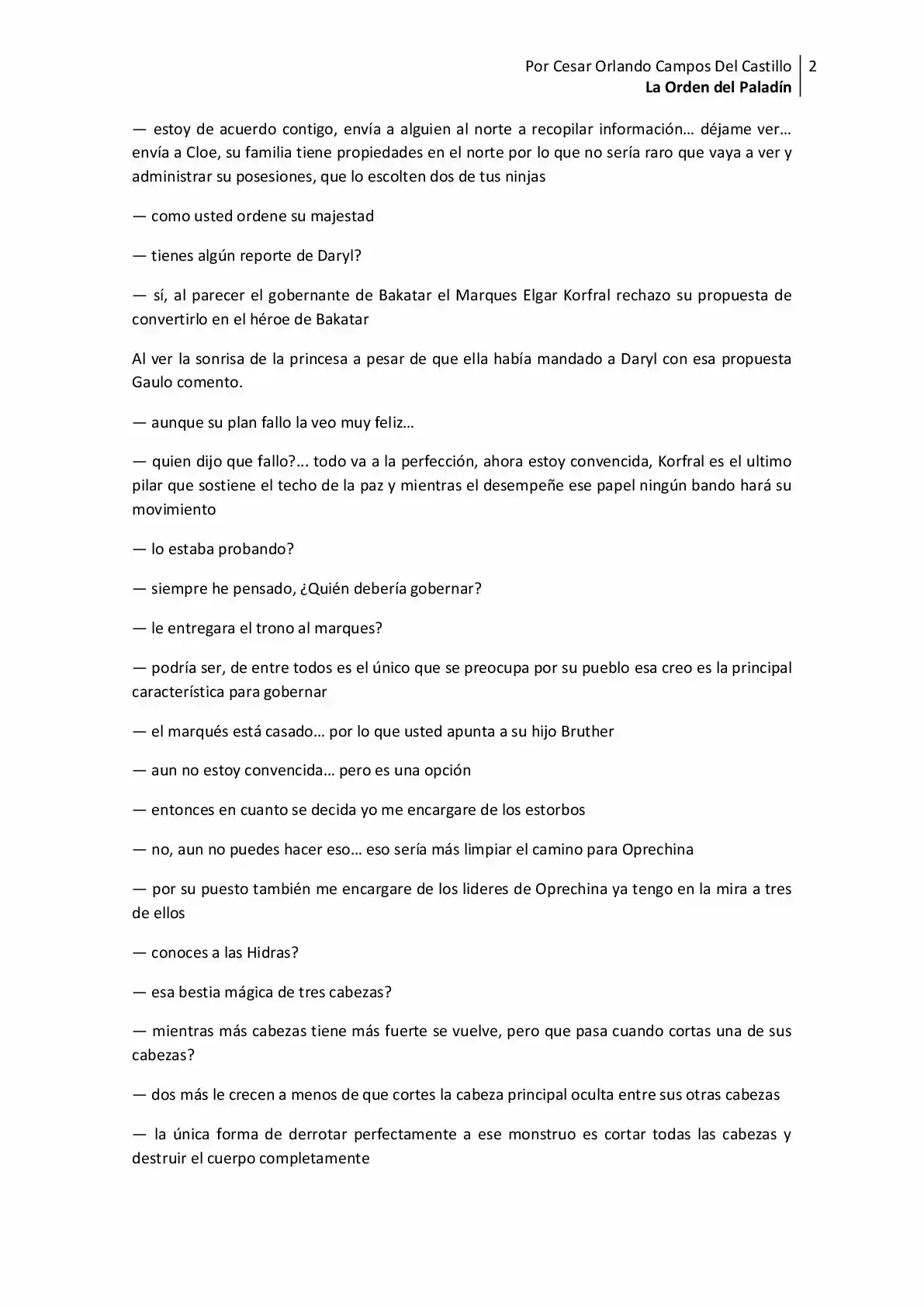 La Orden Del Paladin (Novela) - Capítulo 9 - Página 2 - LectorTMOo