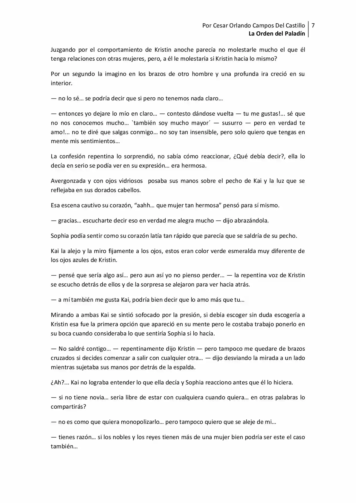 La Orden Del Paladin (Novela) - Capítulo 9 - Página 7 - LectorTMOo