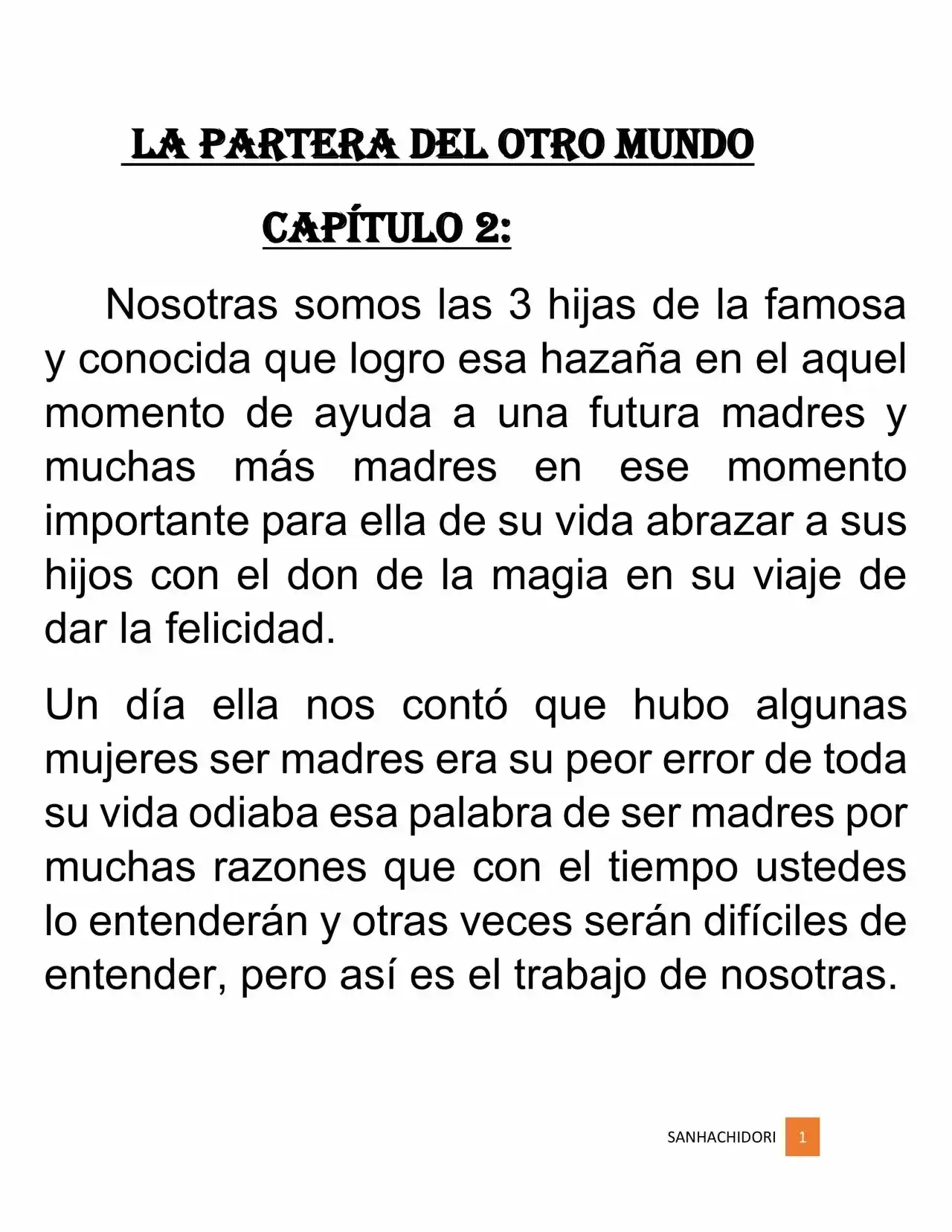 La Partera Del Otro Mundo (Novela) - Capítulo 2 - Página 2 - LectorTMOo
