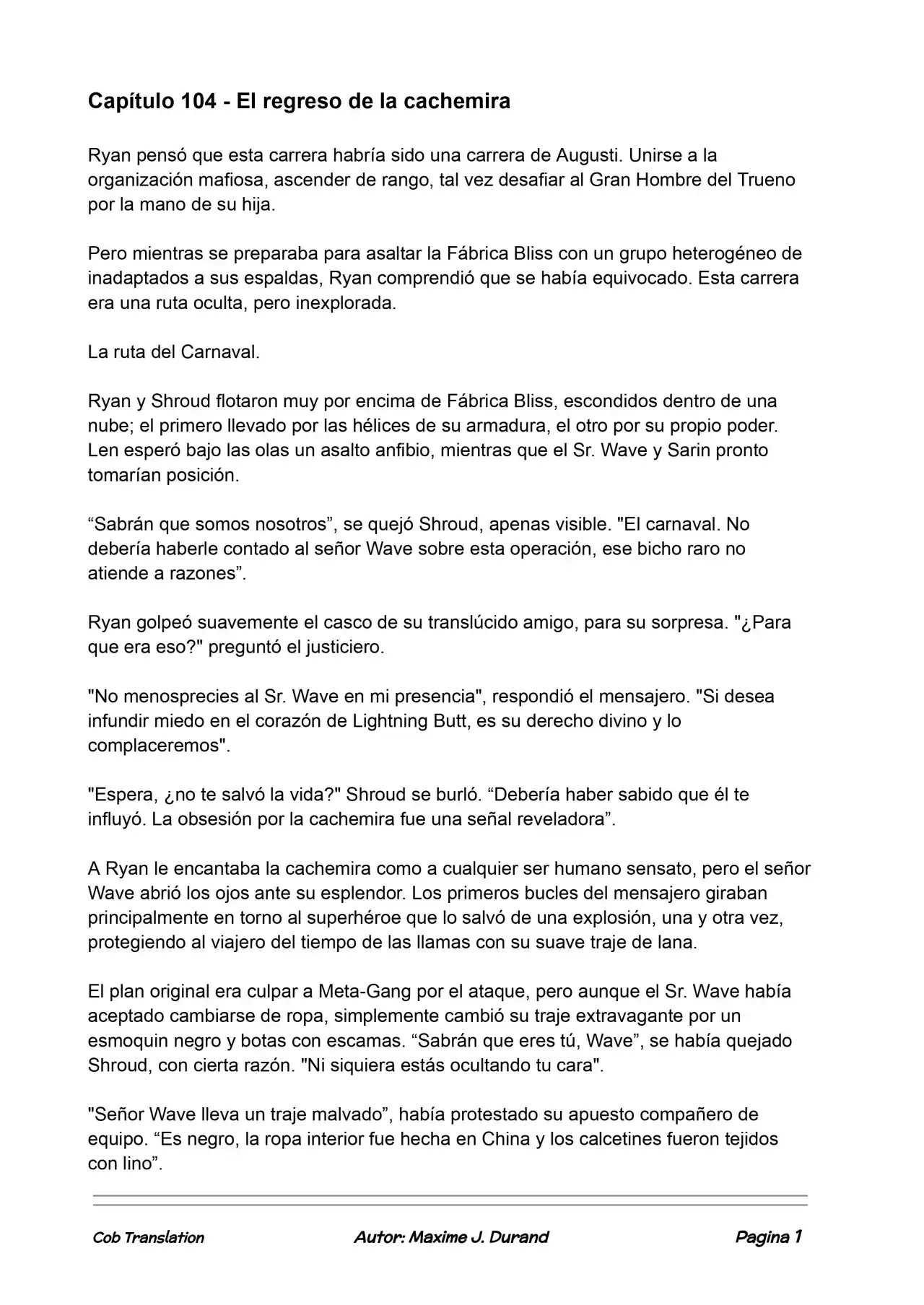 La Partida Perfecta (Novela) - Capítulo 104 - Página 1 - LectorTMOo