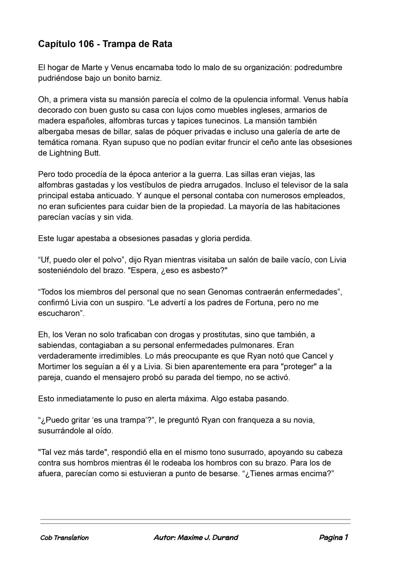 La Partida Perfecta (Novela) - Capítulo 106 - Página 1 - LectorTMOo