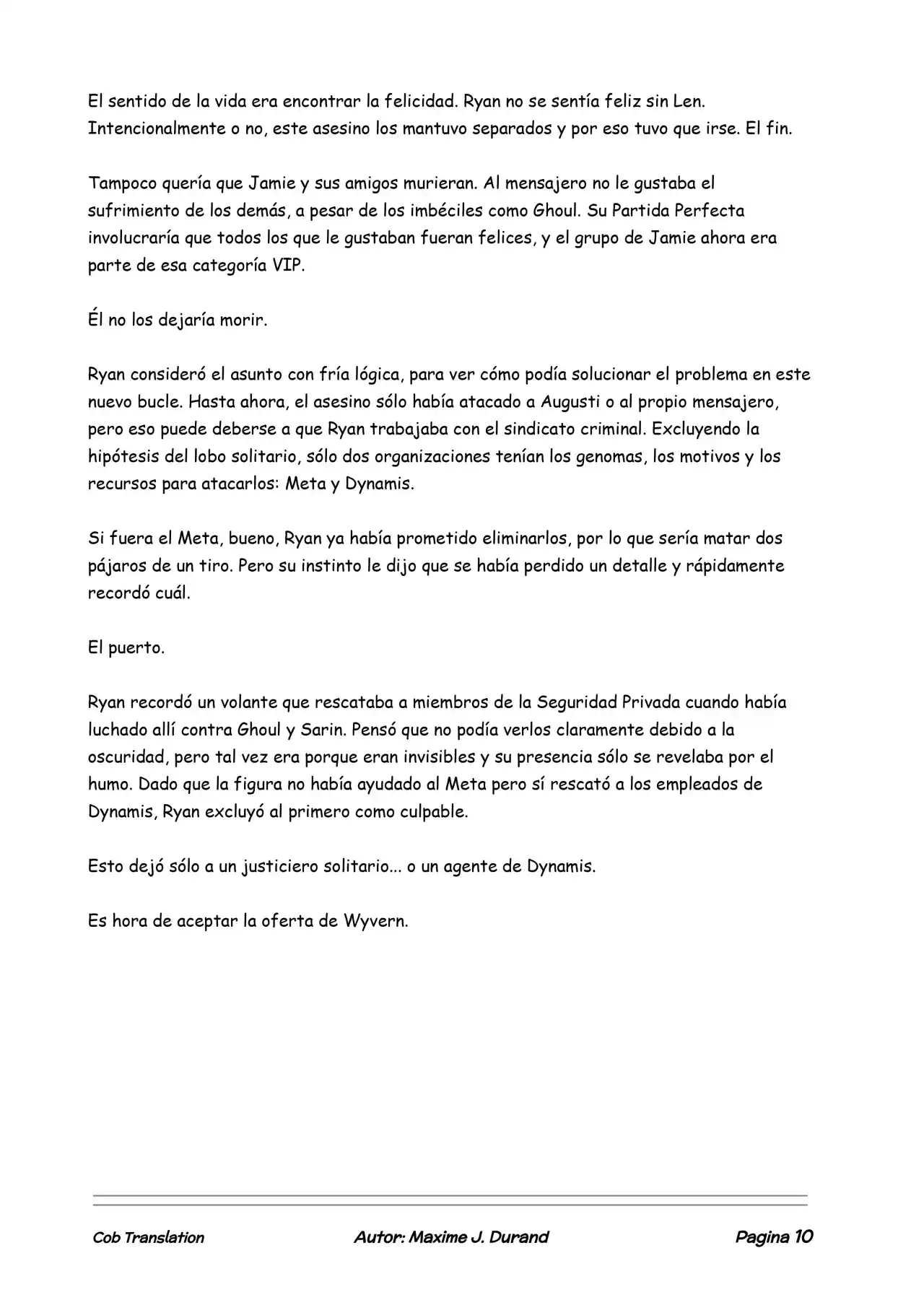 La Partida Perfecta (Novela) - Capítulo 11 - Página 10 - LectorTMOo