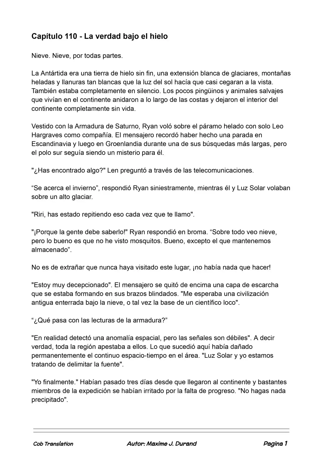 La Partida Perfecta (Novela) - Capítulo 110 - Página 1 - LectorTMOo