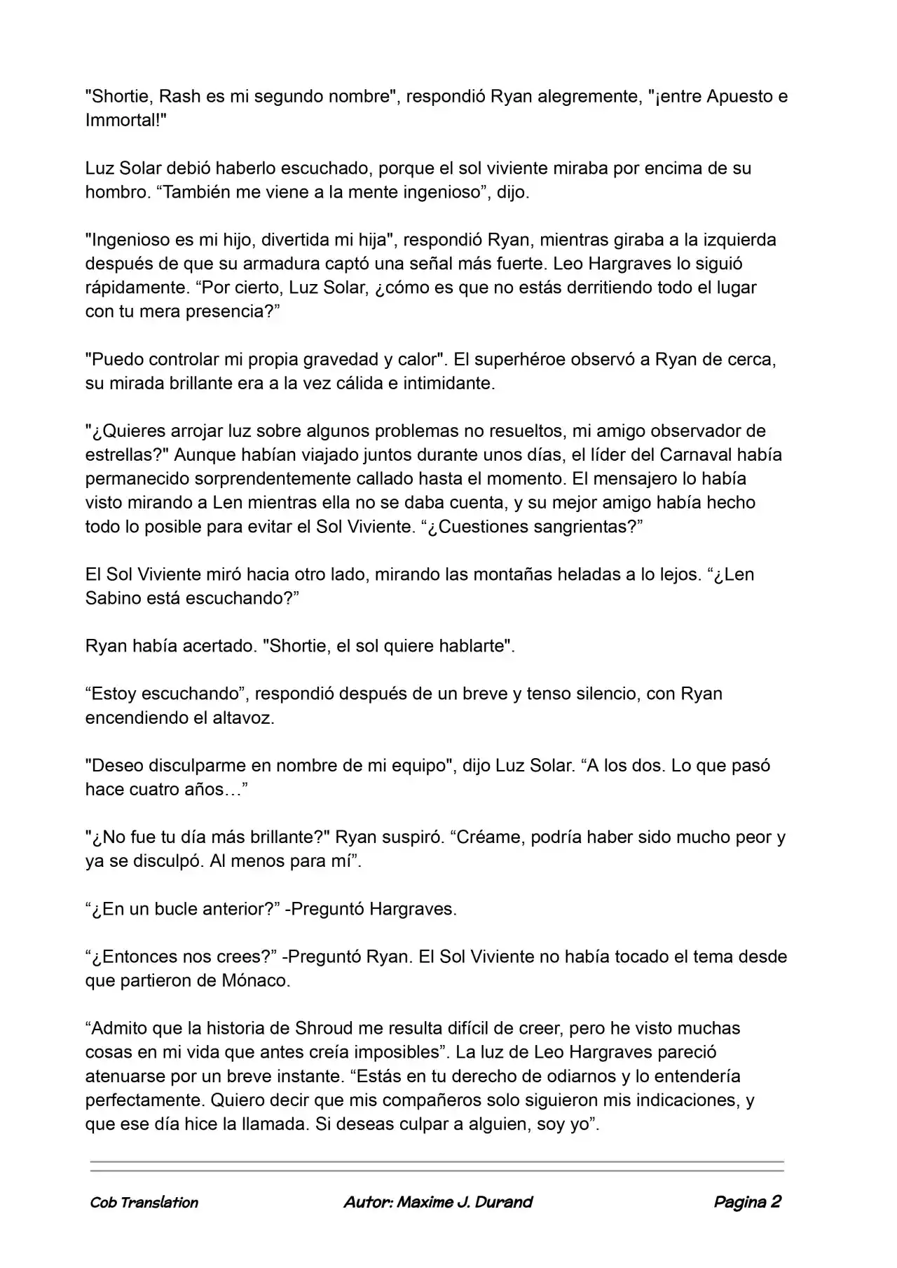 La Partida Perfecta (Novela) - Capítulo 110 - Página 2 - LectorTMOo