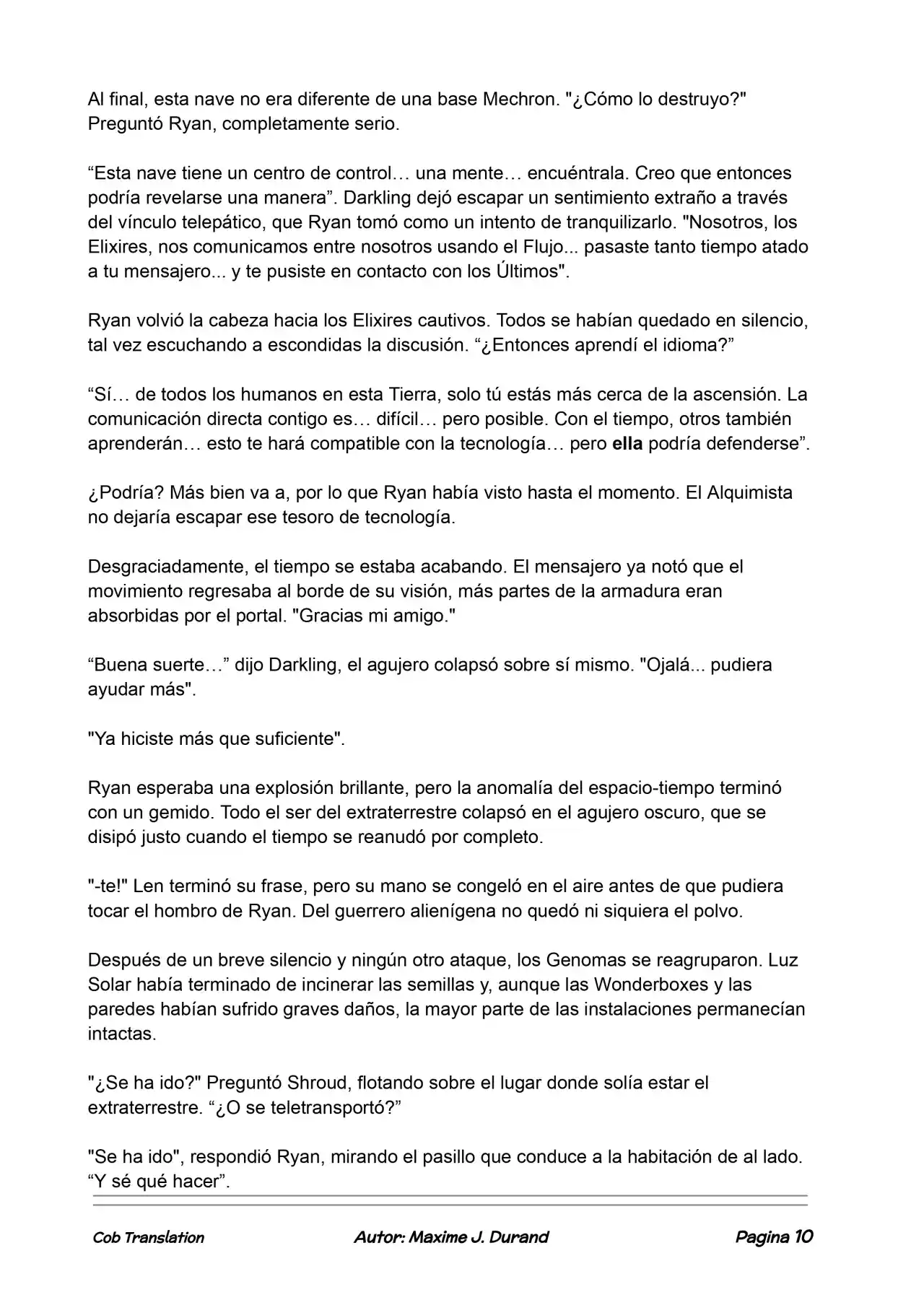 La Partida Perfecta (Novela) - Capítulo 113 - Página 10 - LectorTMOo