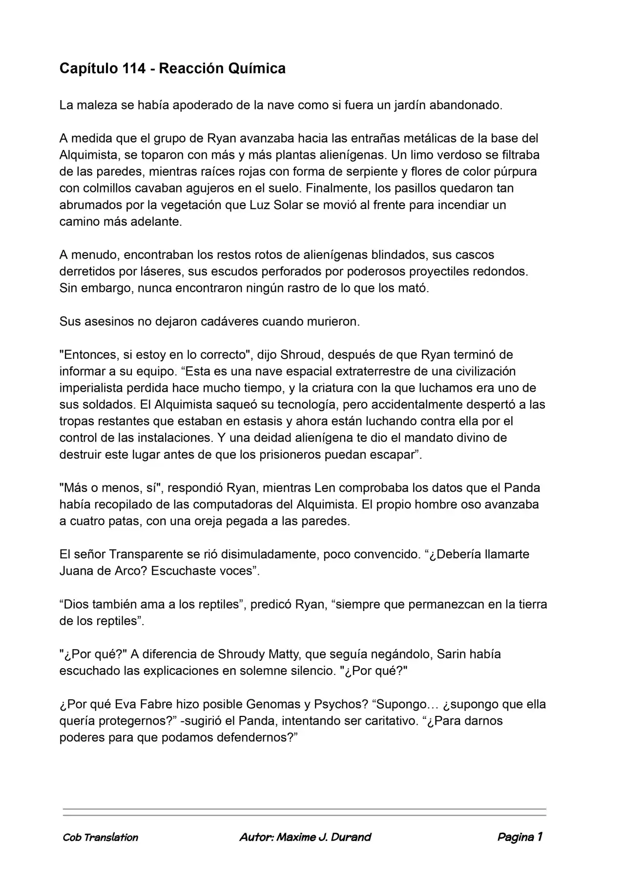 La Partida Perfecta (Novela) - Capítulo 114 - Página 1 - LectorTMOo