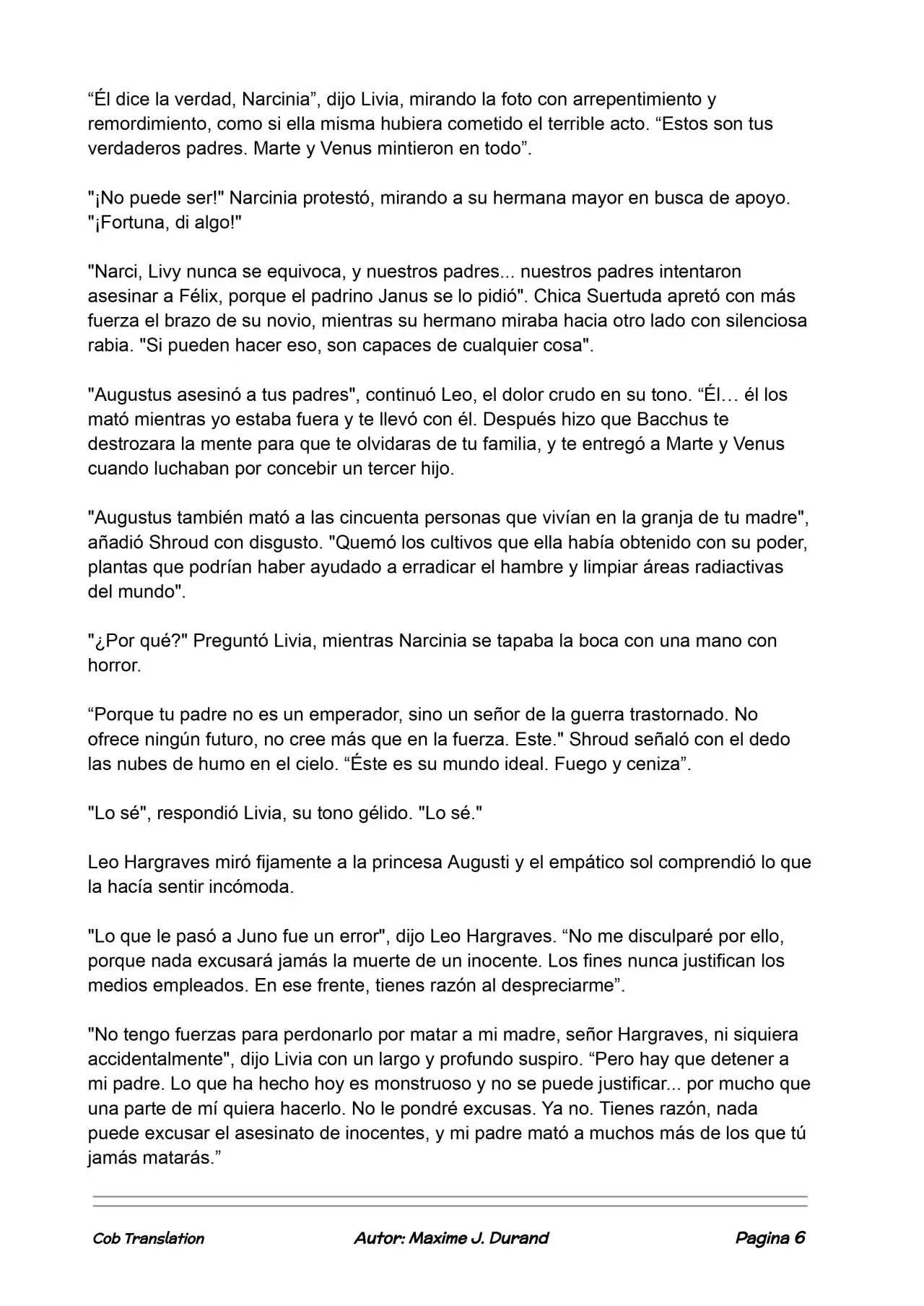 La Partida Perfecta (Novela) - Capítulo 118 - Página 6 - LectorTMOo