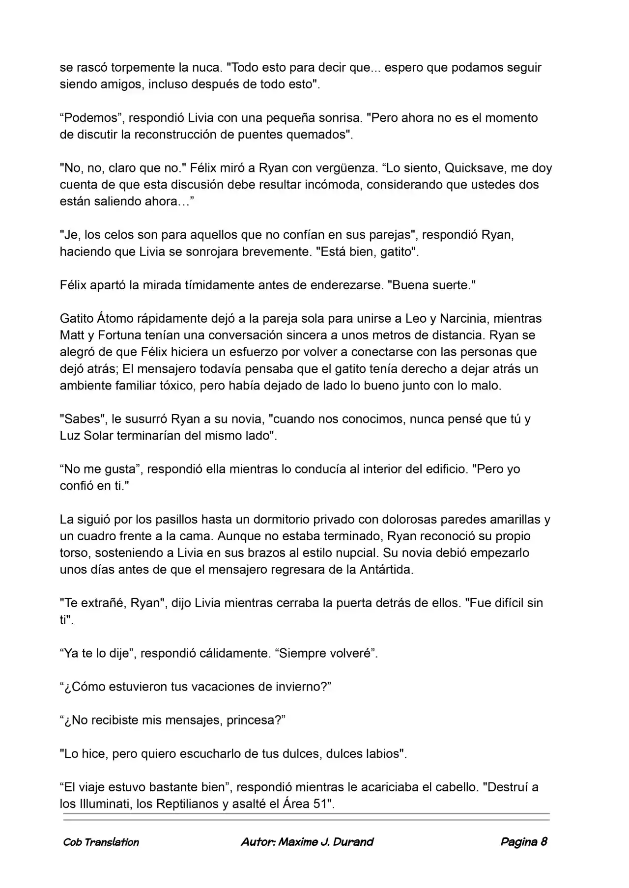 La Partida Perfecta (Novela) - Capítulo 118 - Página 8 - LectorTMOo