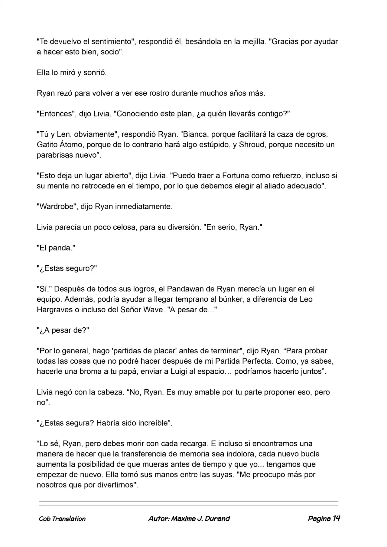 La Partida Perfecta (Novela) - Capítulo 118 - Página 14 - LectorTMOo