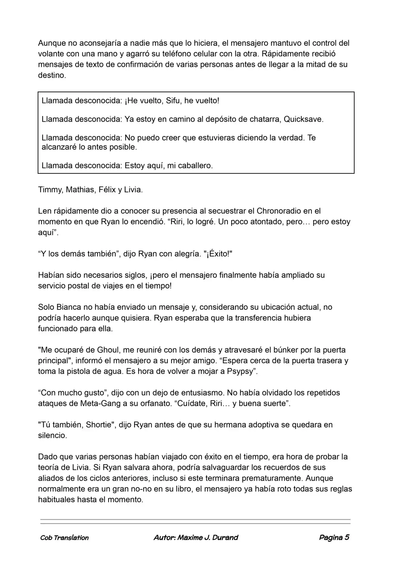 La Partida Perfecta (Novela) - Capítulo 119 - Página 5 - LectorTMOo