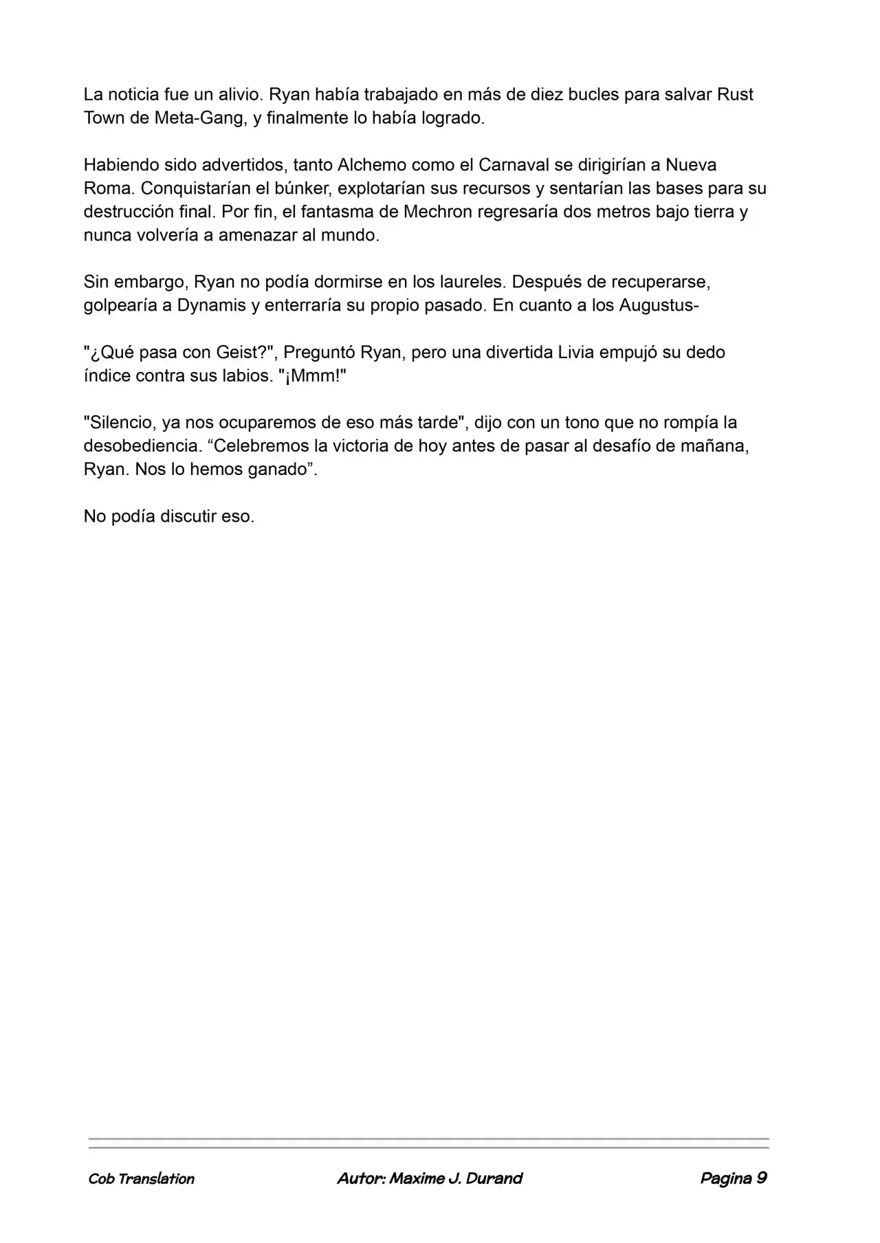 La Partida Perfecta (Novela) - Capítulo 121 - Página 9 - LectorTMOo