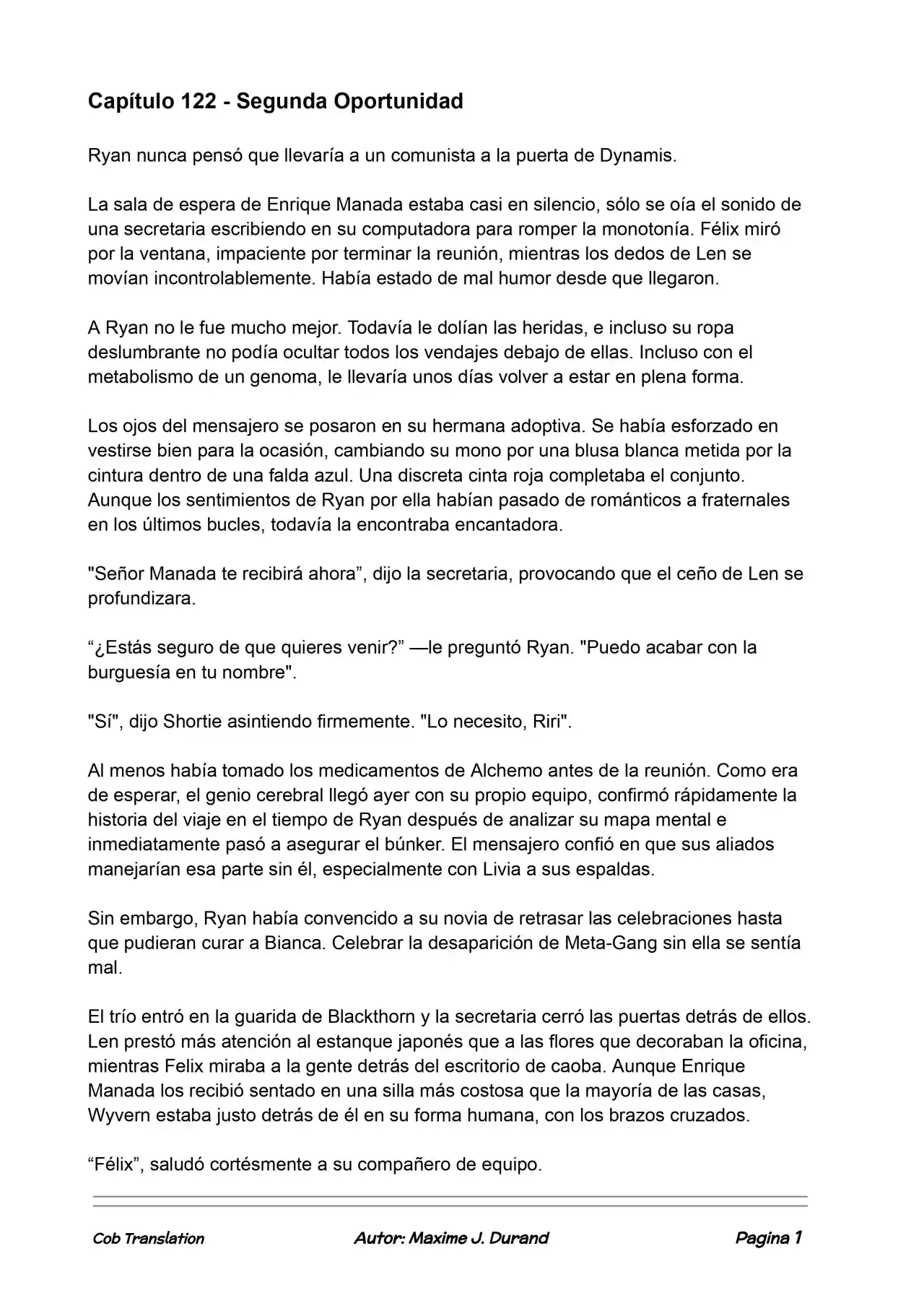 La Partida Perfecta (Novela) - Capítulo 122 - Página 1 - LectorTMOo