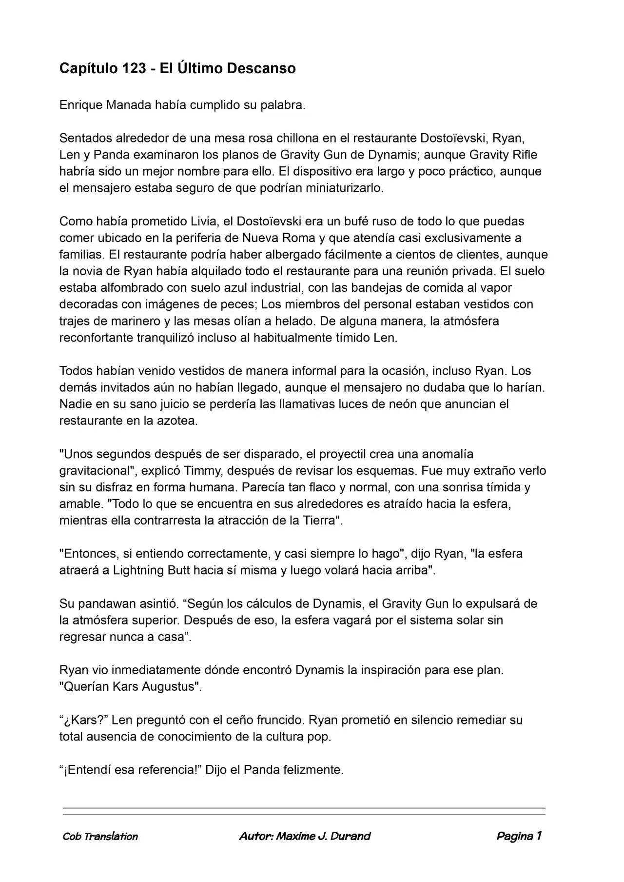 La Partida Perfecta (Novela) - Capítulo 123 - Página 1 - LectorTMOo