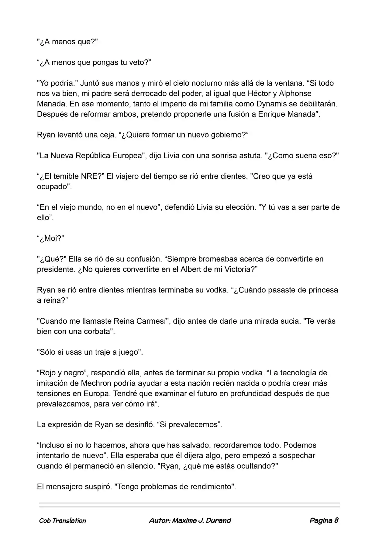 La Partida Perfecta (Novela) - Capítulo 123 - Página 8 - LectorTMOo