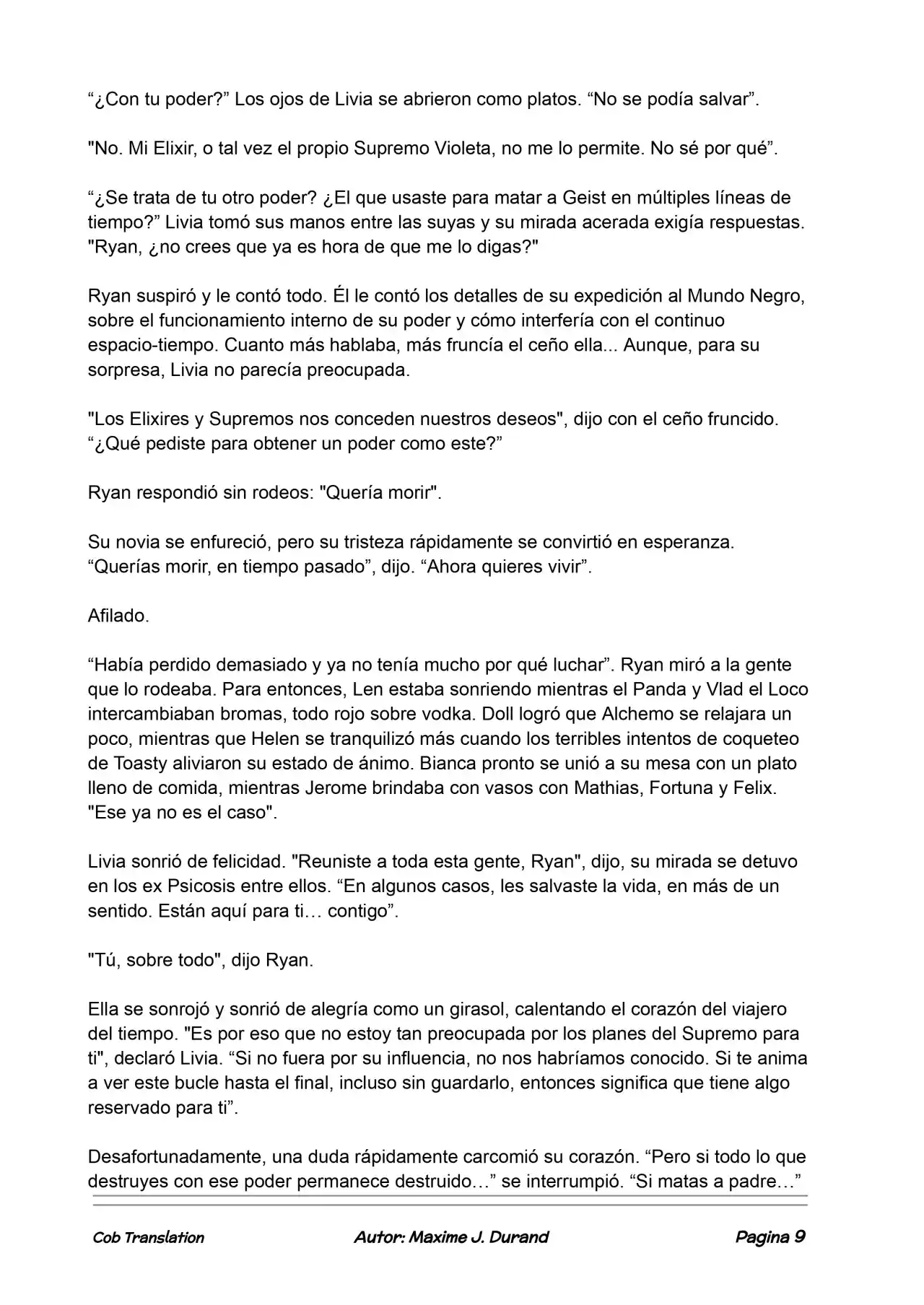 La Partida Perfecta (Novela) - Capítulo 123 - Página 9 - LectorTMOo