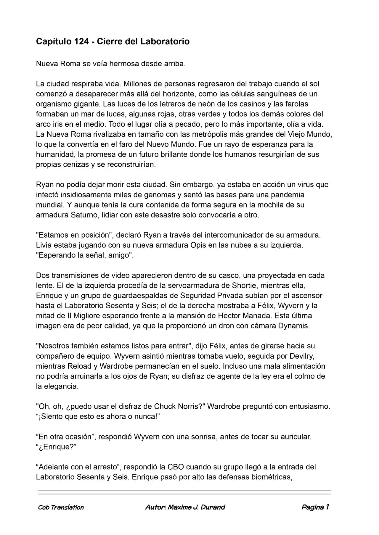 La Partida Perfecta (Novela) - Capítulo 124 - Página 1 - LectorTMOo